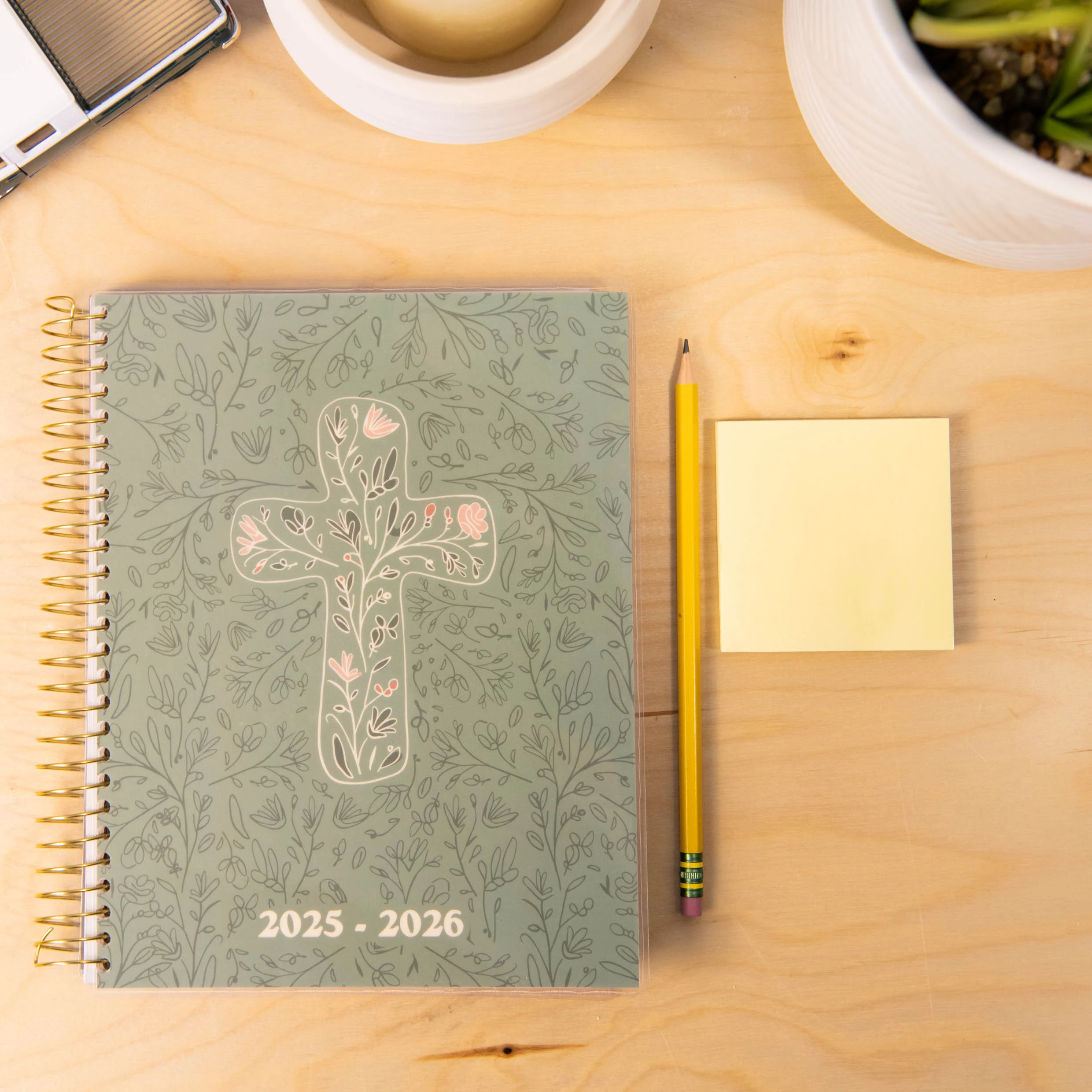 AUG 2025-DEC 2026 Floral Cross 17-Month Planner - Image 3