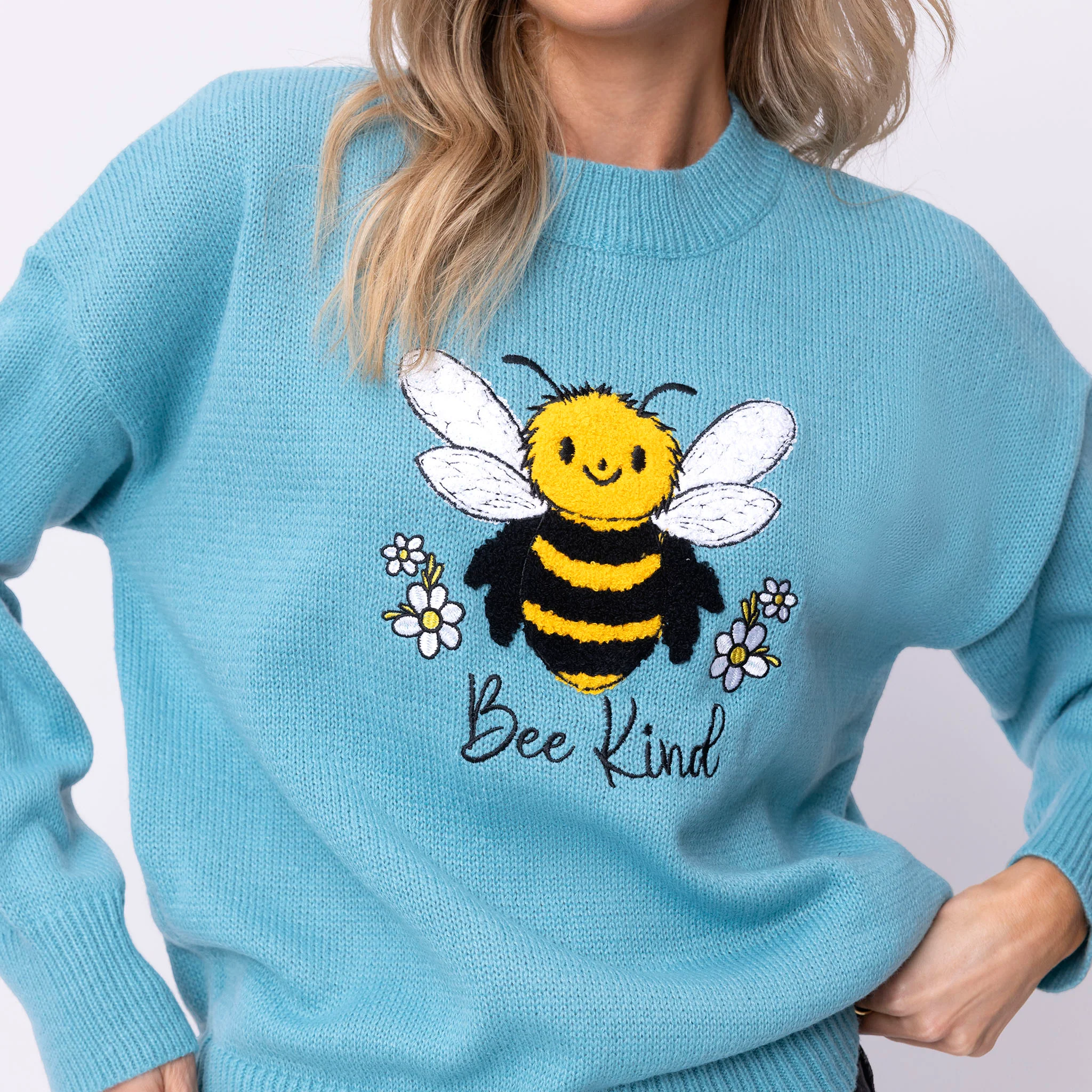 Embellished Bee Kind Embellished Sweater - Image 2