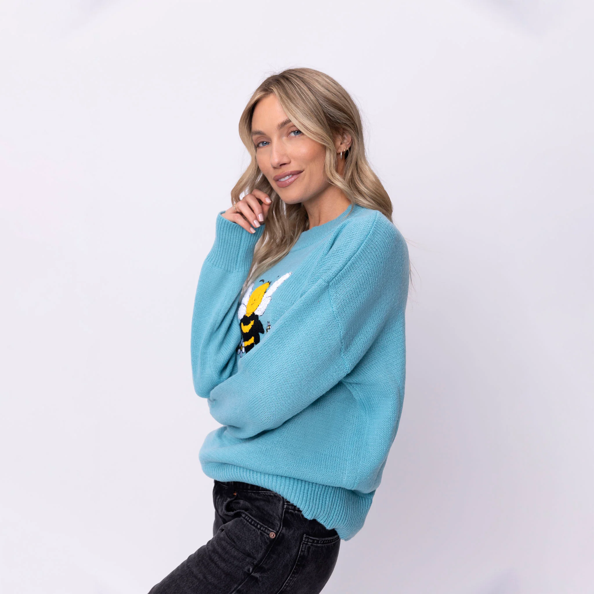 Embellished Bee Kind Embellished Sweater - Image 4