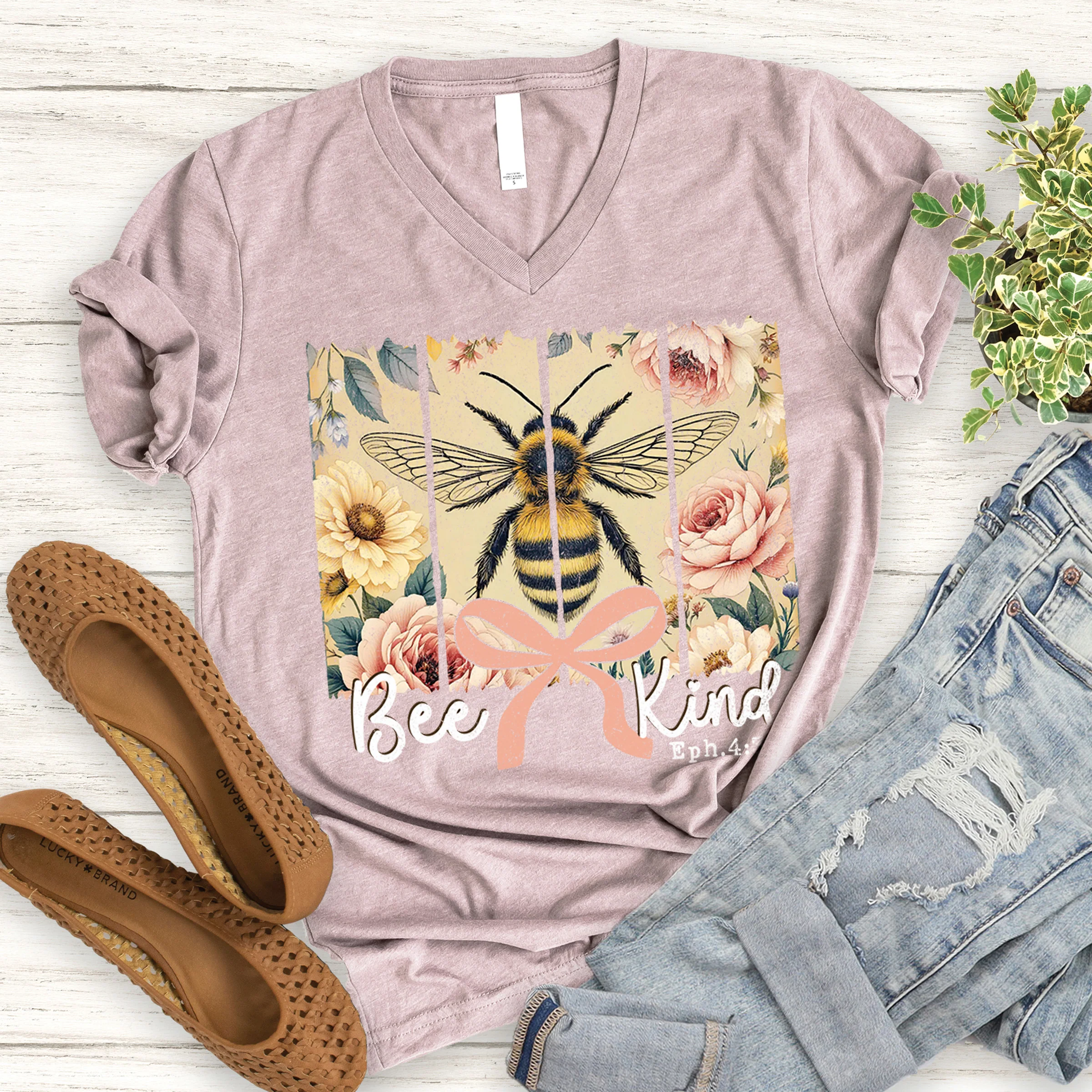 Bee Kind V-Neck