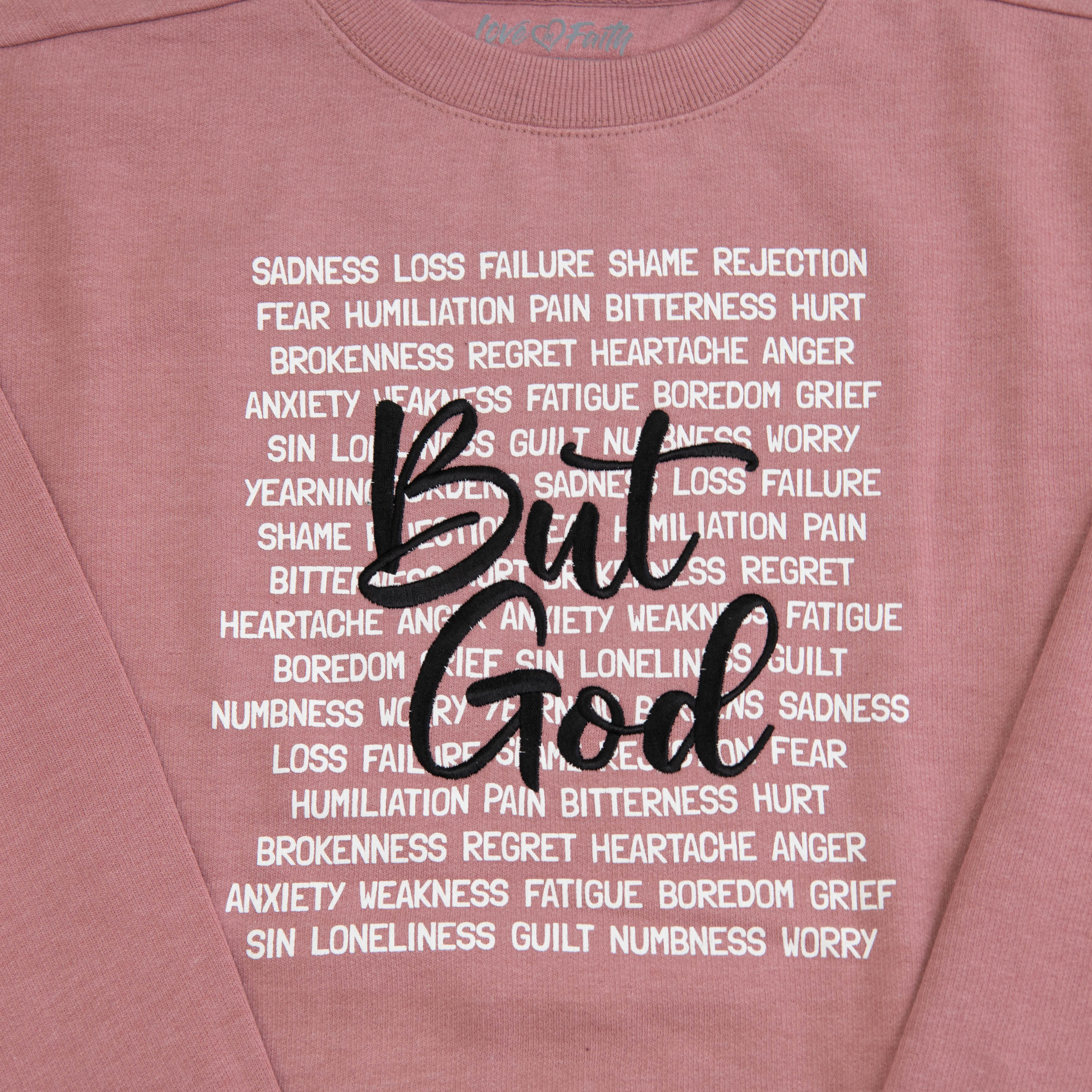 But God Embroidered Crewneck Sweatshirt - Image 3