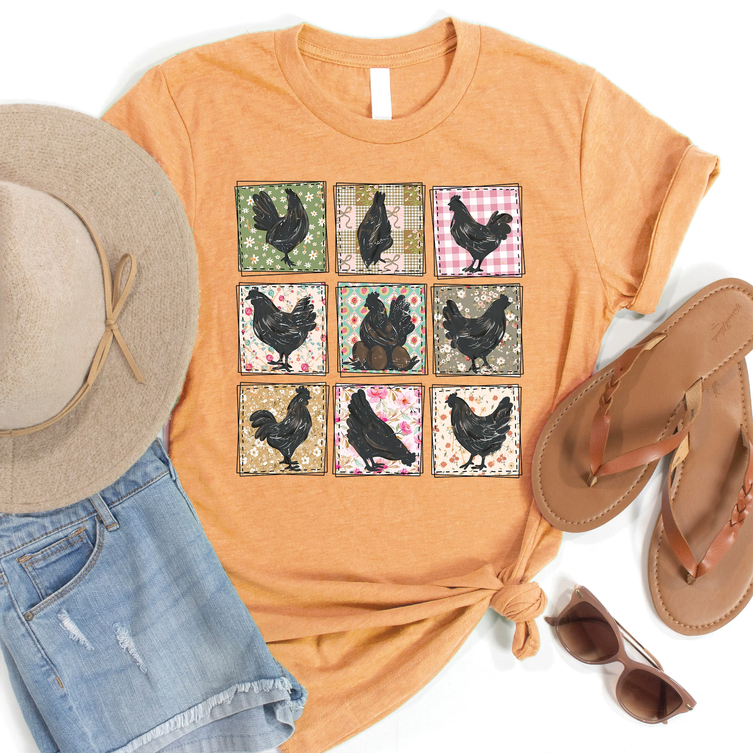 Chicken Patterns Tee