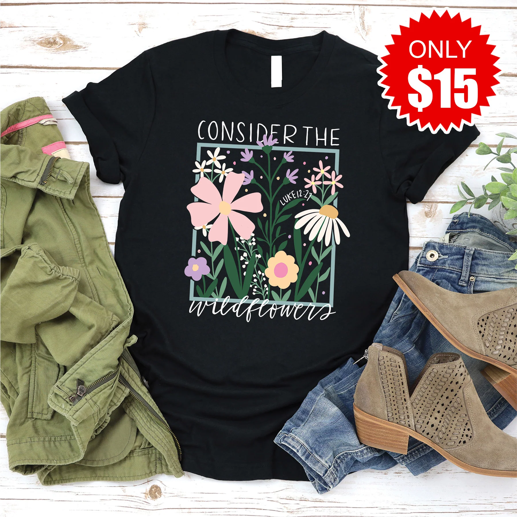 Consider the Wildflowers Tee - 15