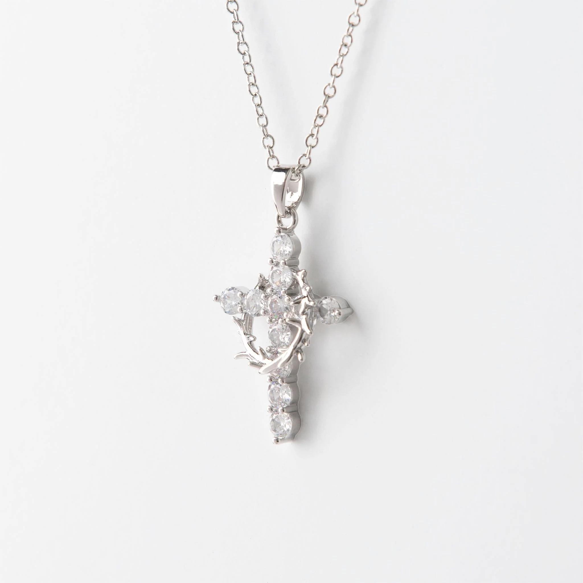Cross and Crown Necklace - Image 3