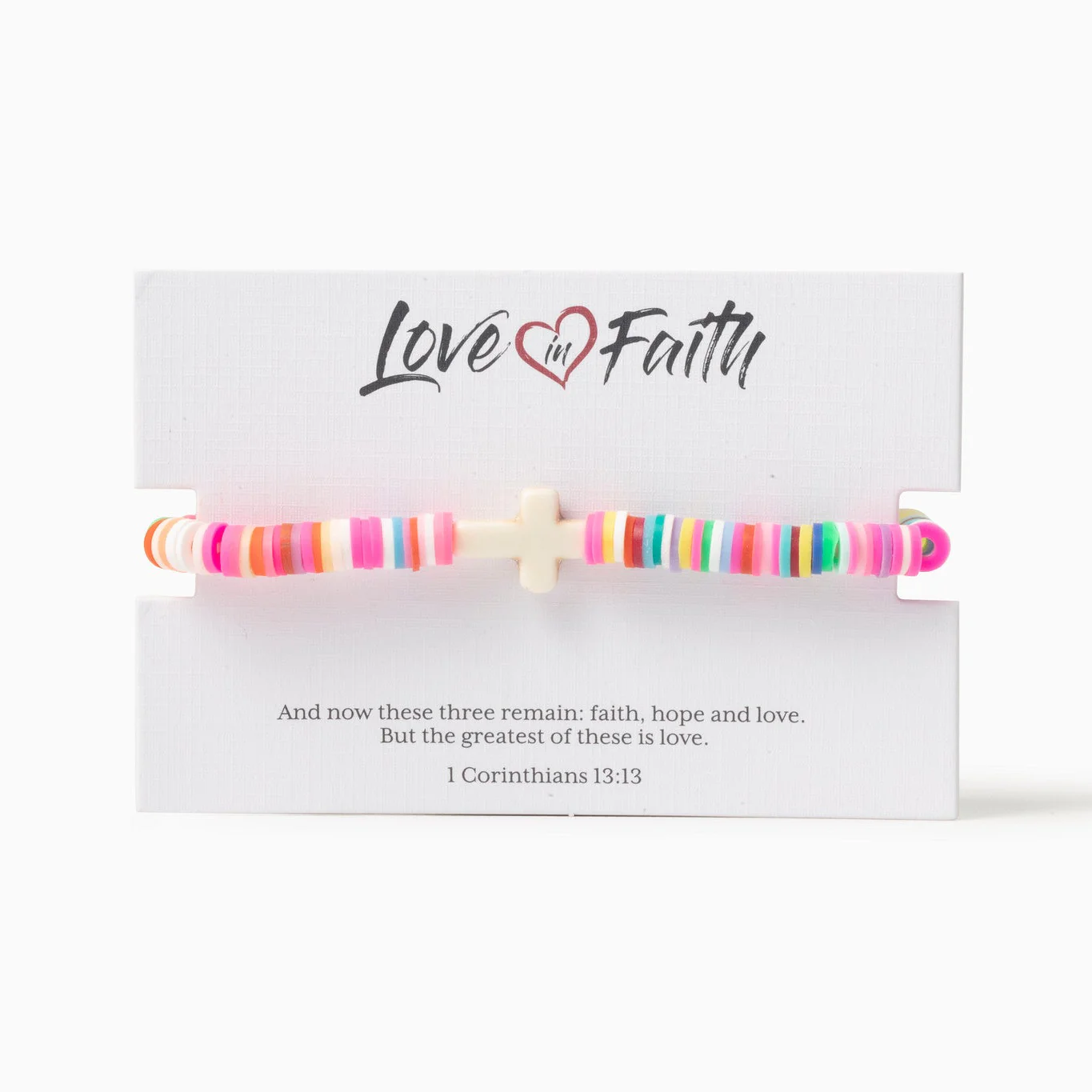 Cross Bead Pink Bracelet - Image 2