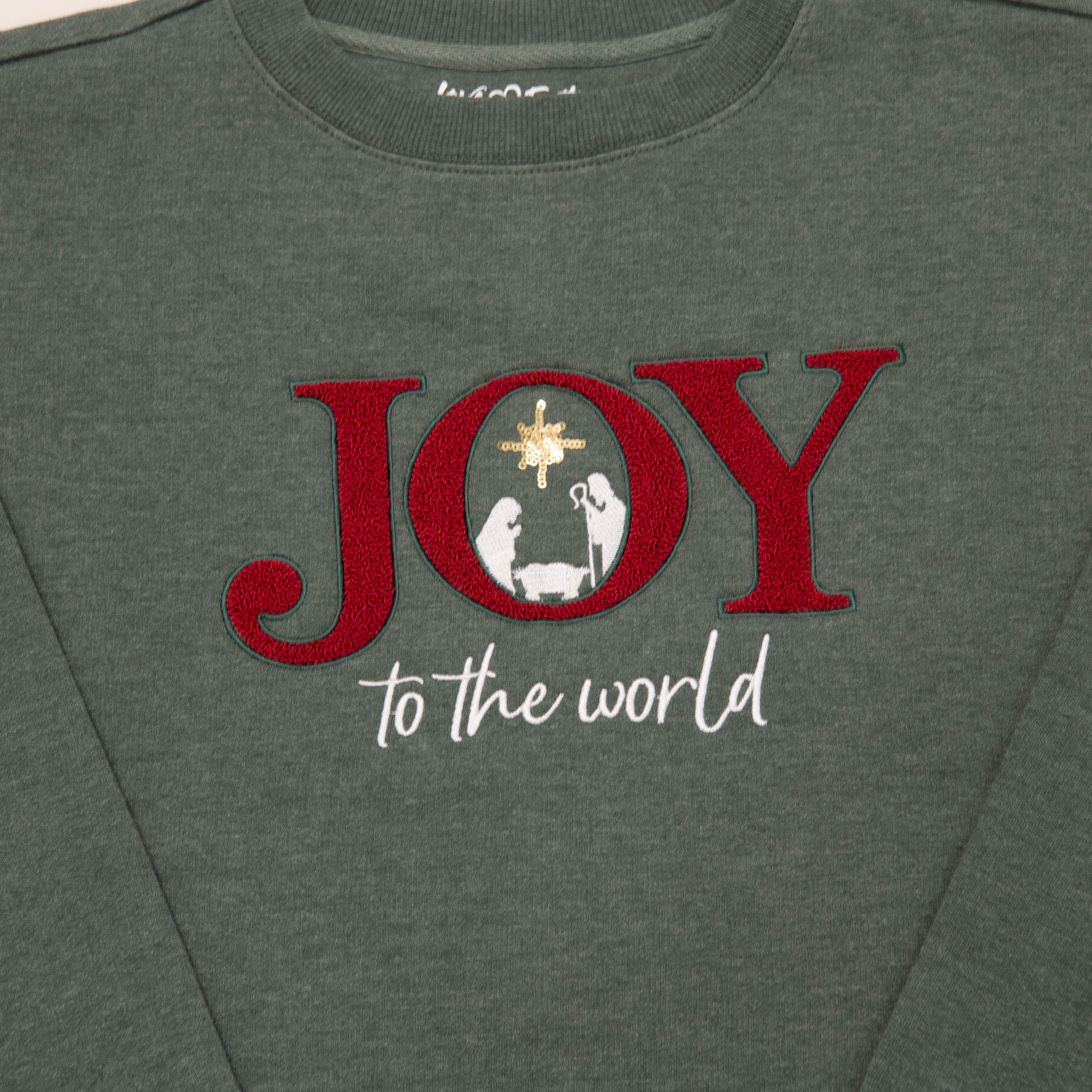 Embellished Joy to the World Sweatshirt - Image 2