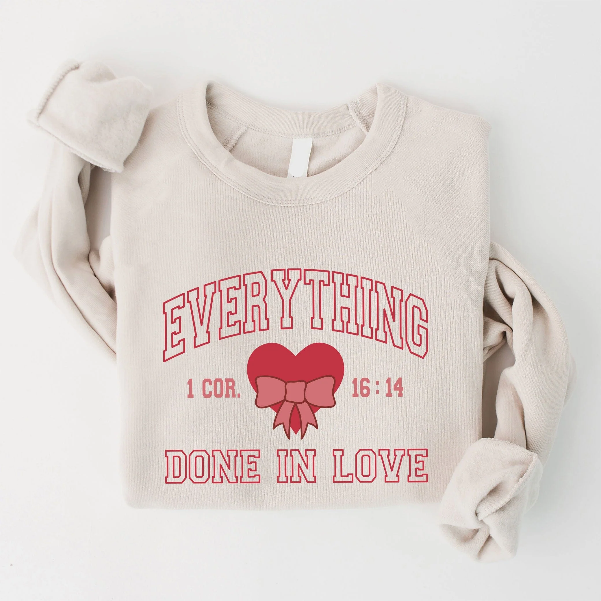 Embroidered Do Everything in Love Sweatshirt - Image 2
