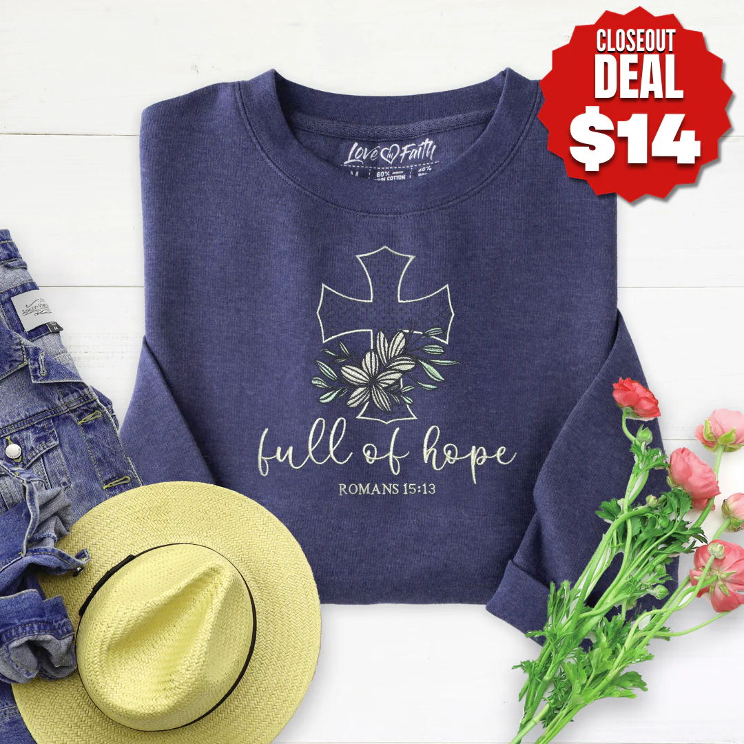 Embroidered Full of Hope Sweatshirt
