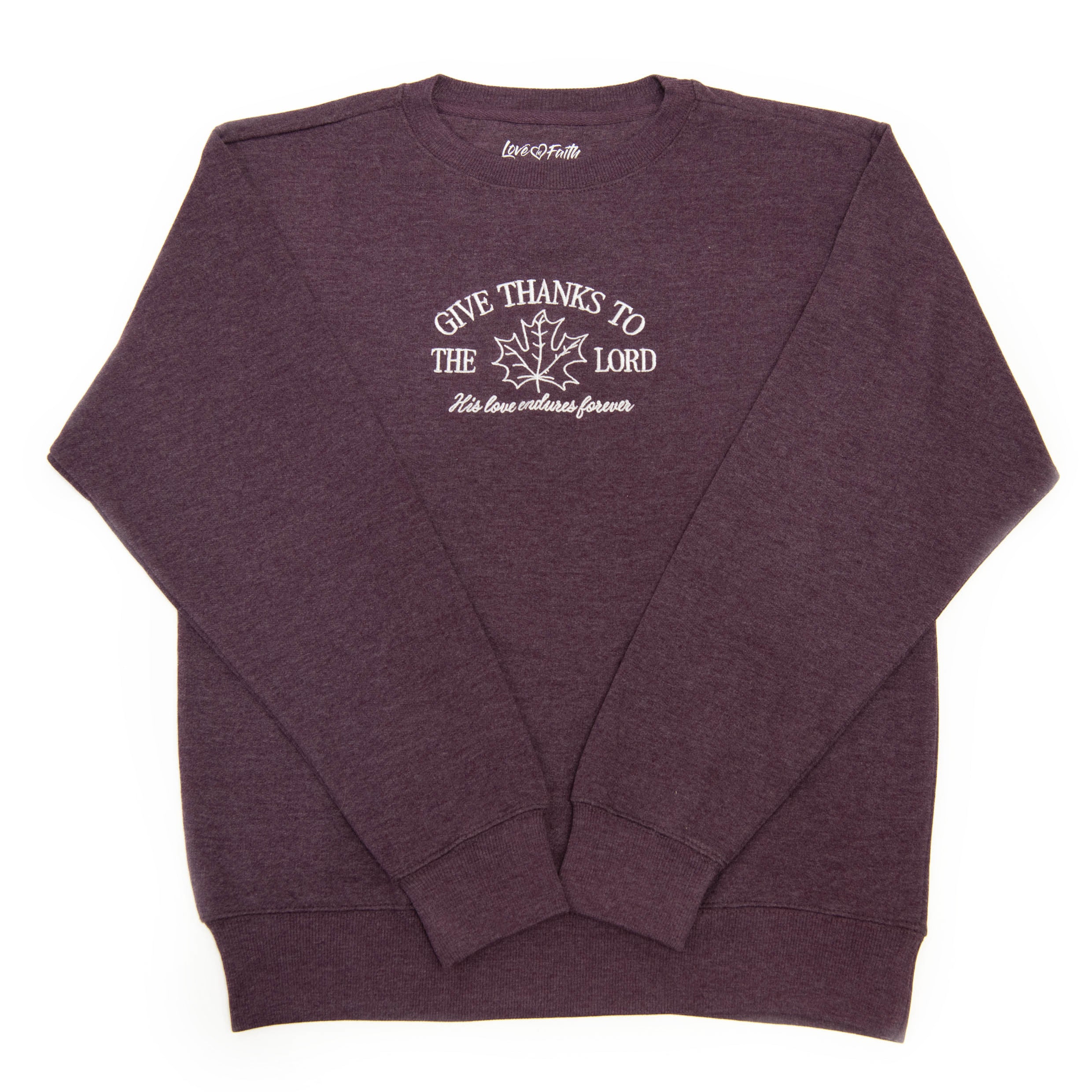 Embroidered Give Thanks Sweatshirt - 5 - Image 2