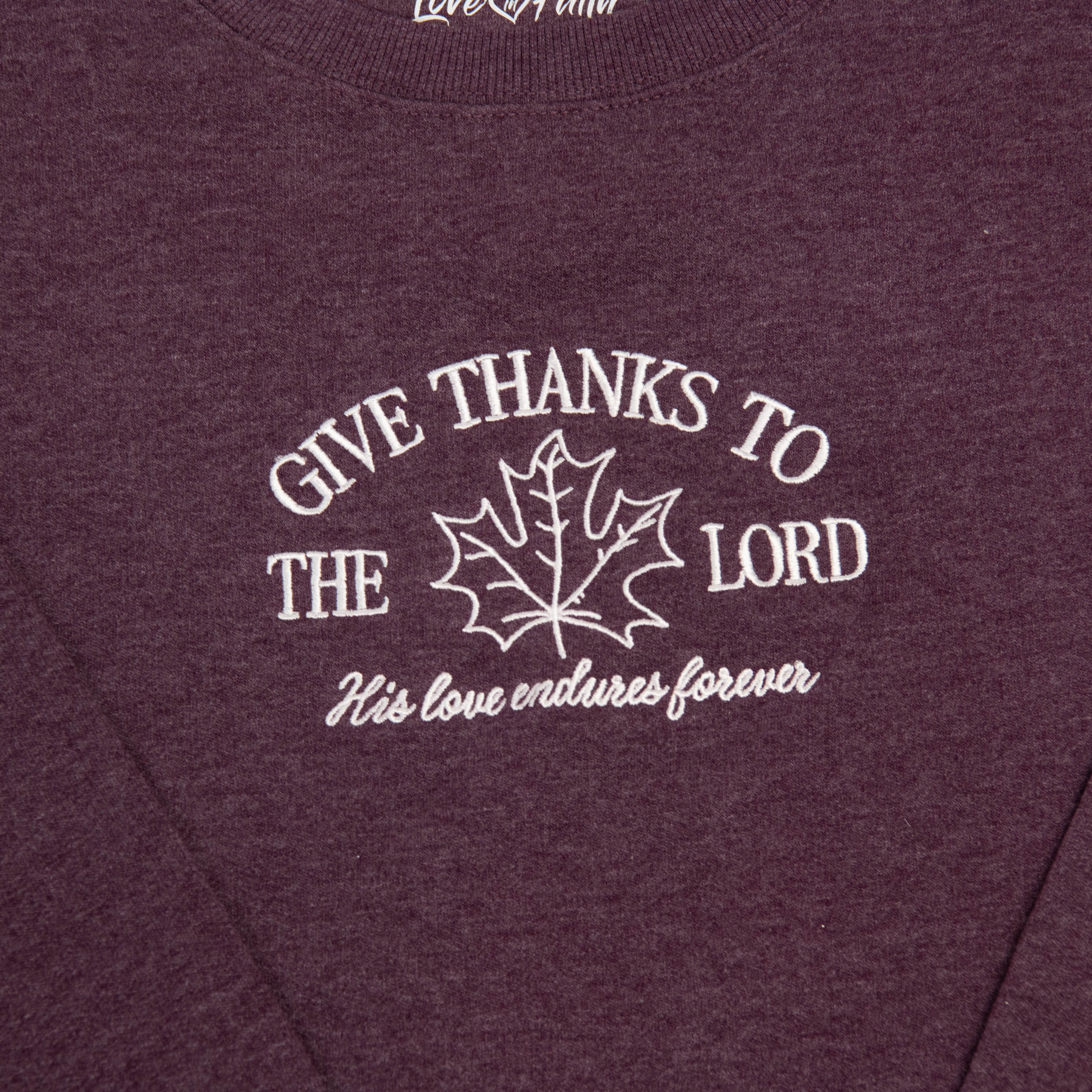 Embroidered Give Thanks Sweatshirt - 5 - Image 3