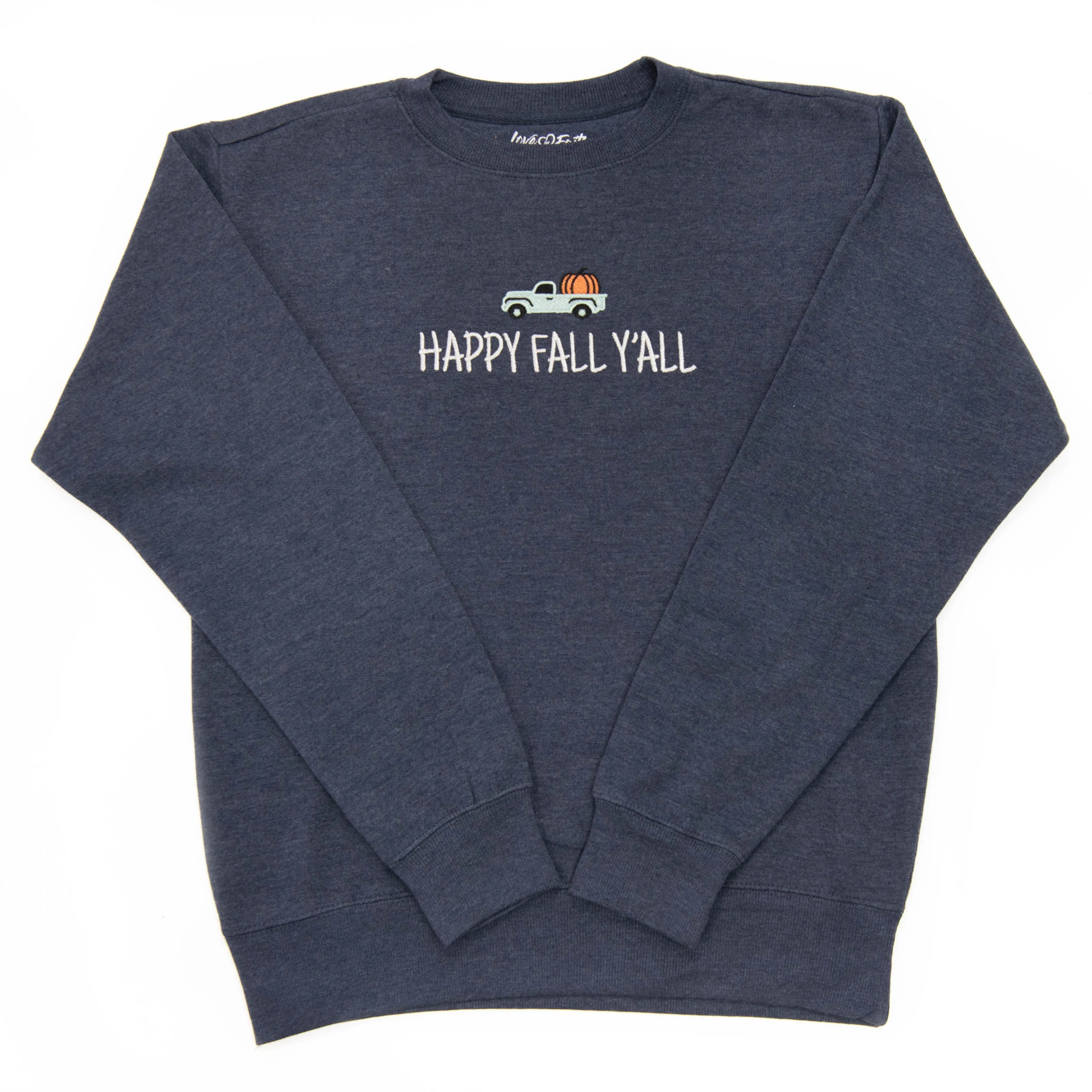 Embroidered Happy Fall Y'all Sweatshirt - Image 3