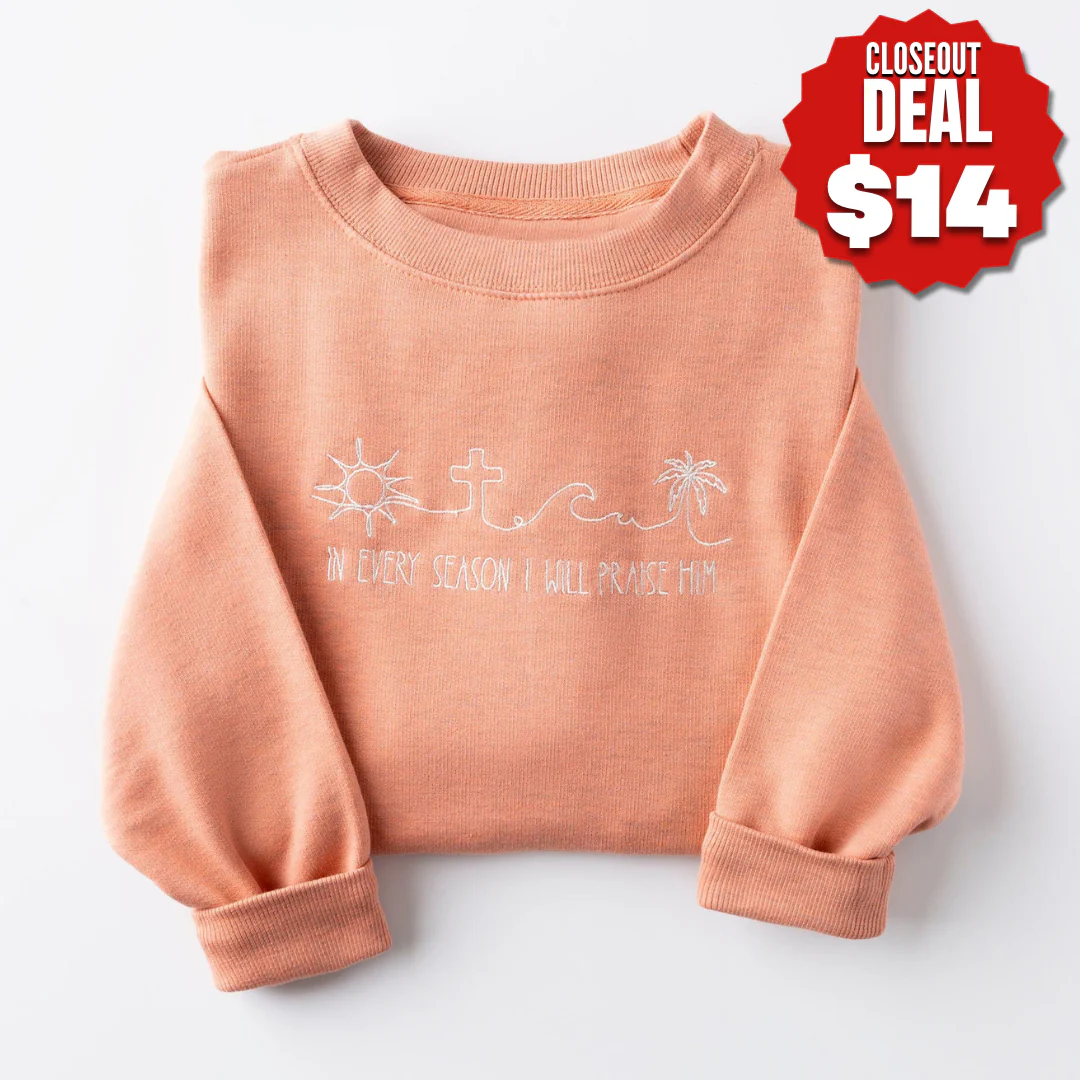 Embroidered I Will Praise Him Sweatshirt