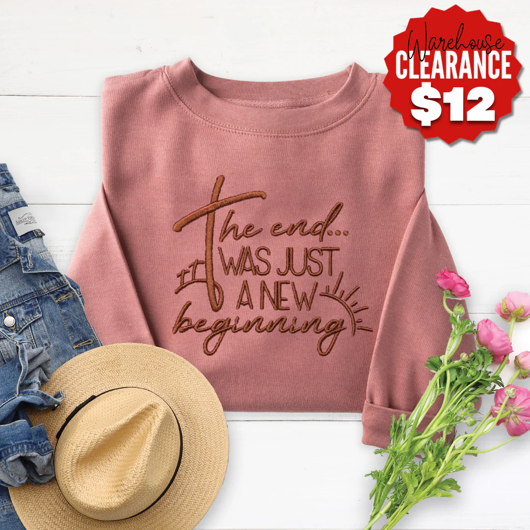 Embroidered New Beginnings Sweatshirt