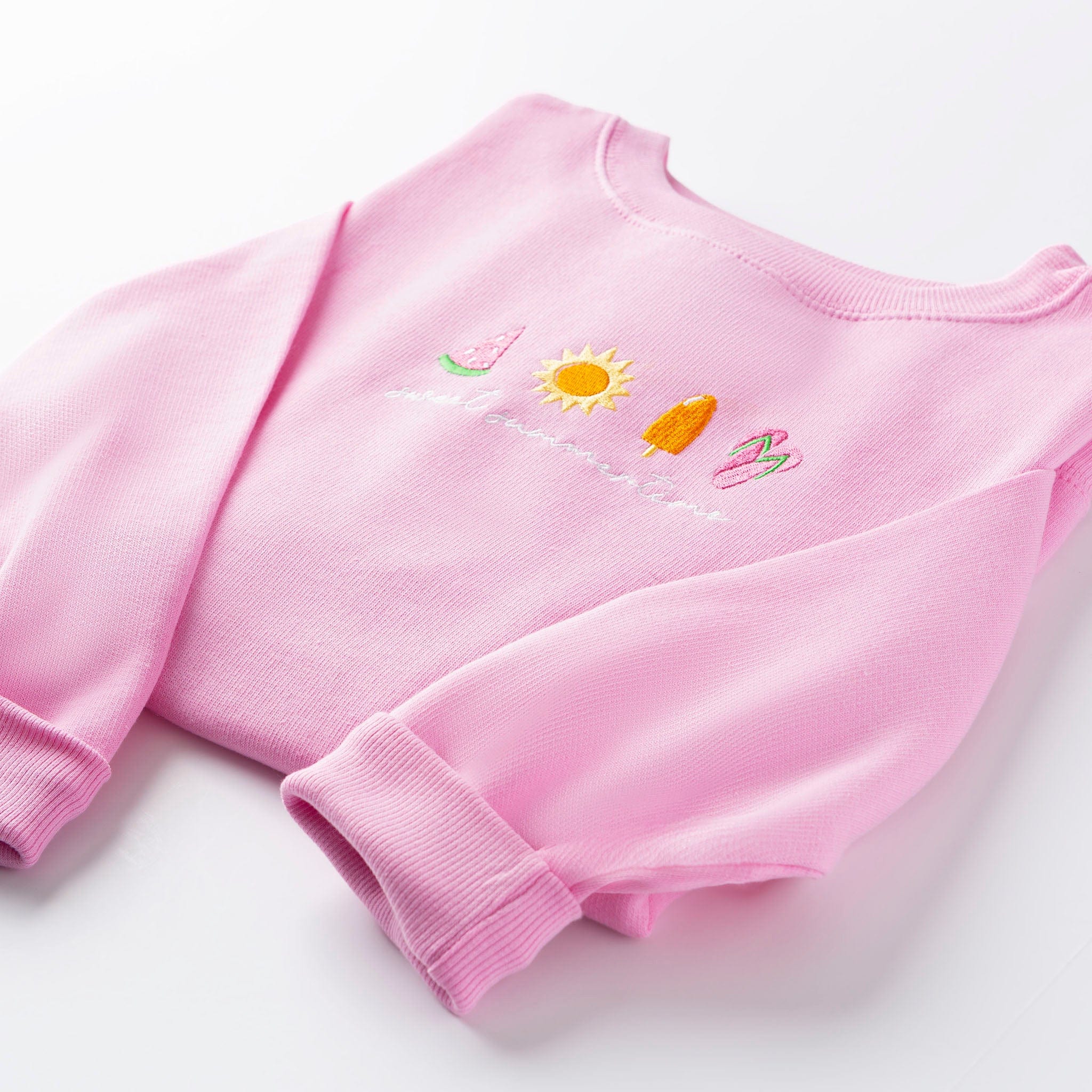 Embroidered Sweet Summertime Sweatshirt - Image 3