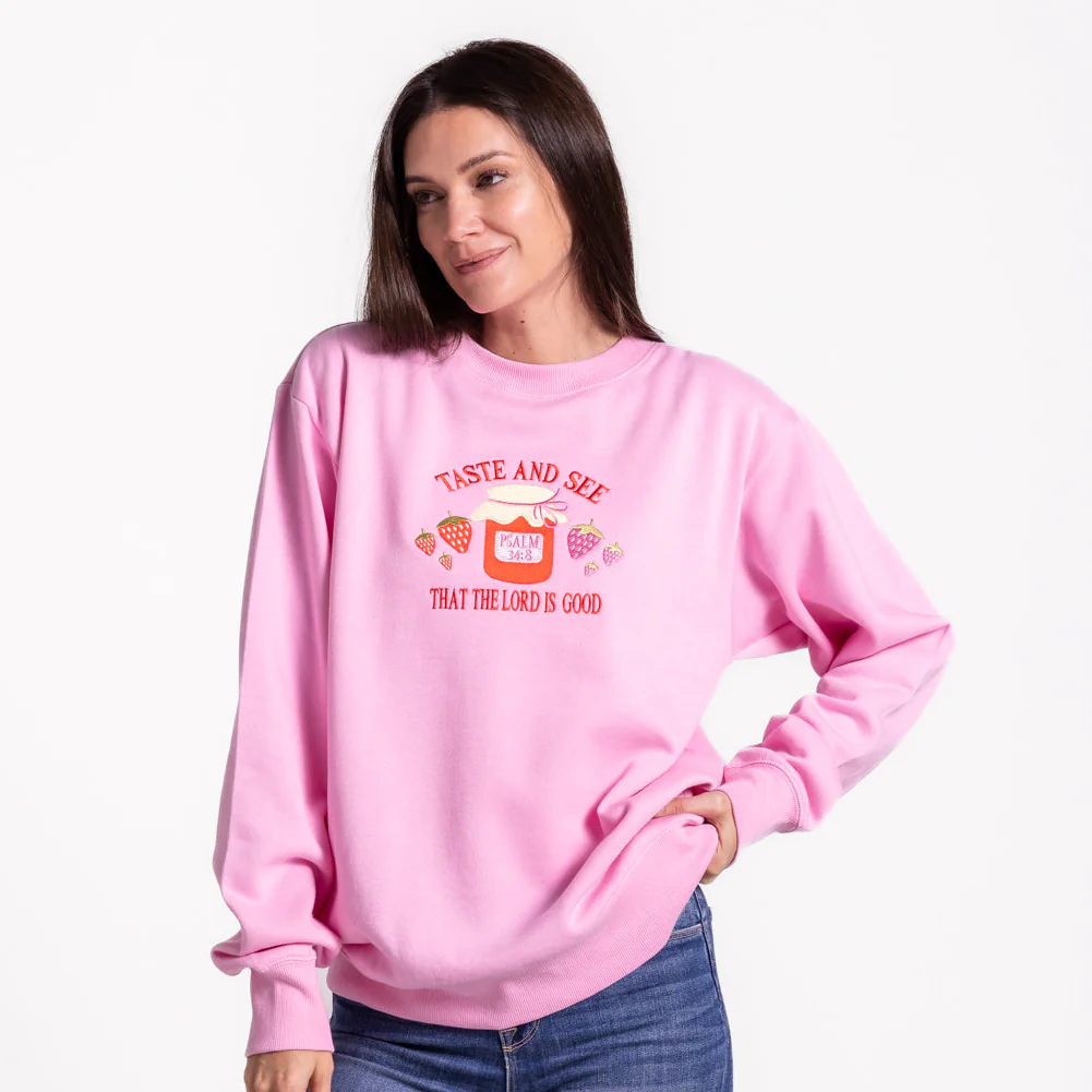 Embroidered Taste and See Sweatshirt - Image 2