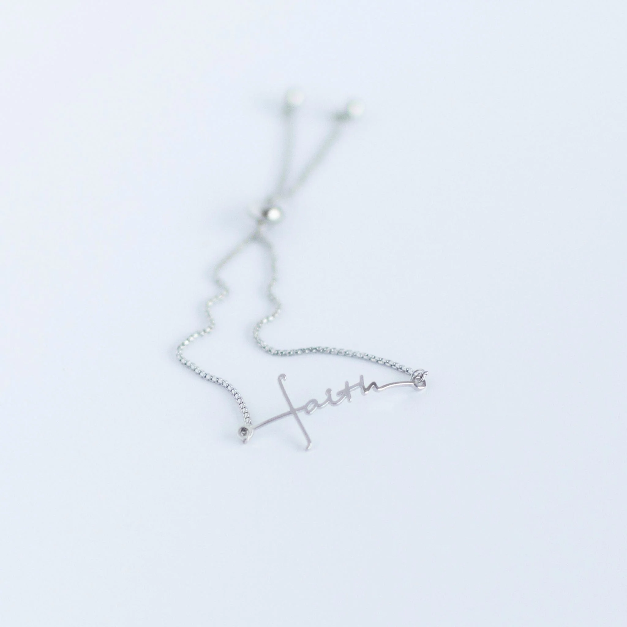 Faith Cross Slider Bracelet - Image 5