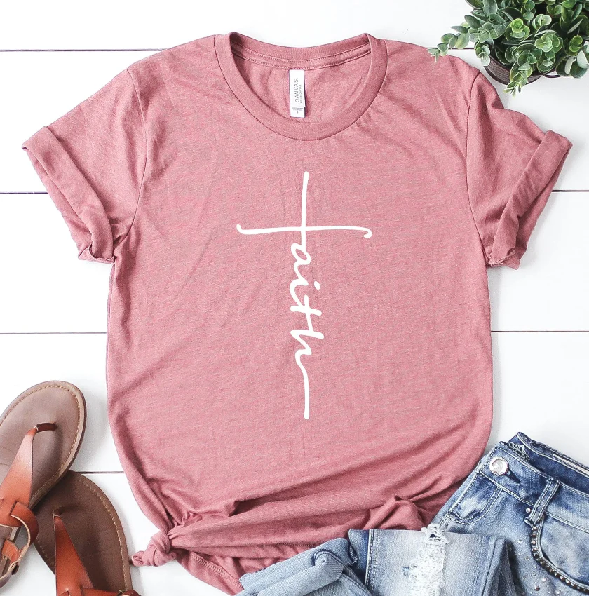 Faith Cross Tee - Image 2