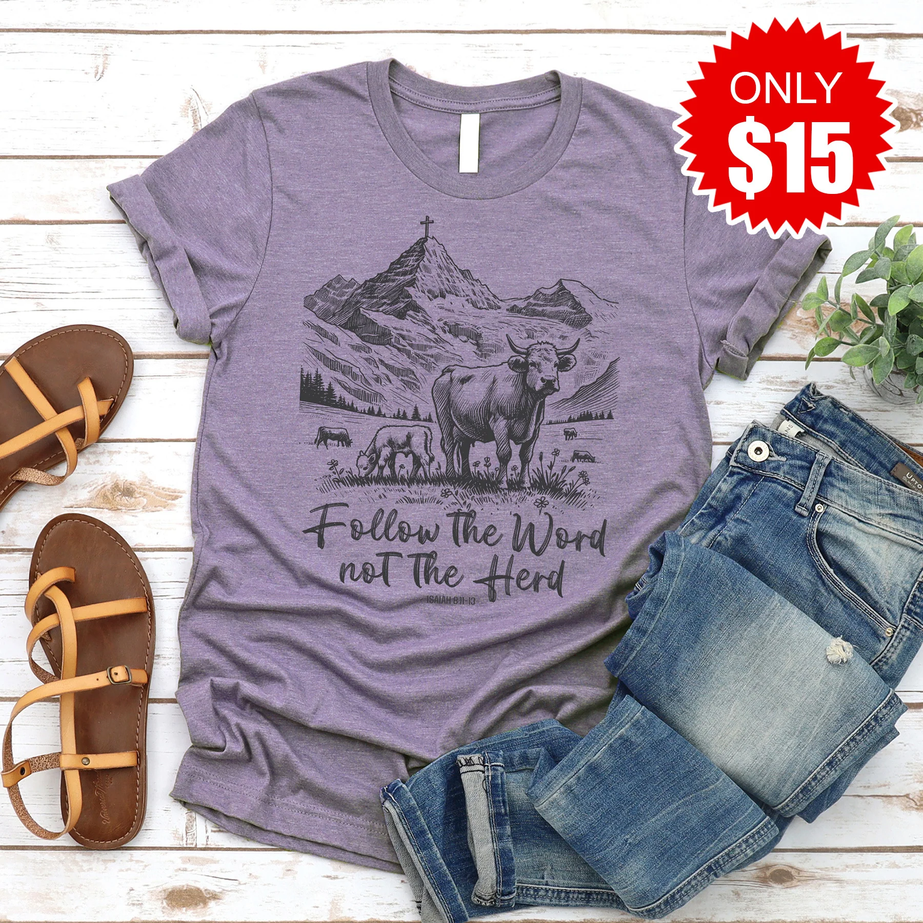 Follow The Word Not The Herd Tee - 15