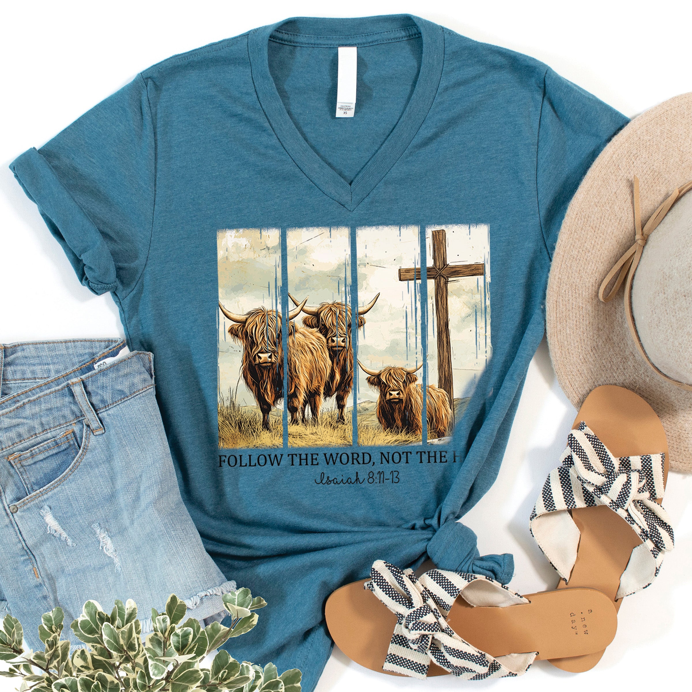 Follow the Word not the Herd V-Neck - Image 2