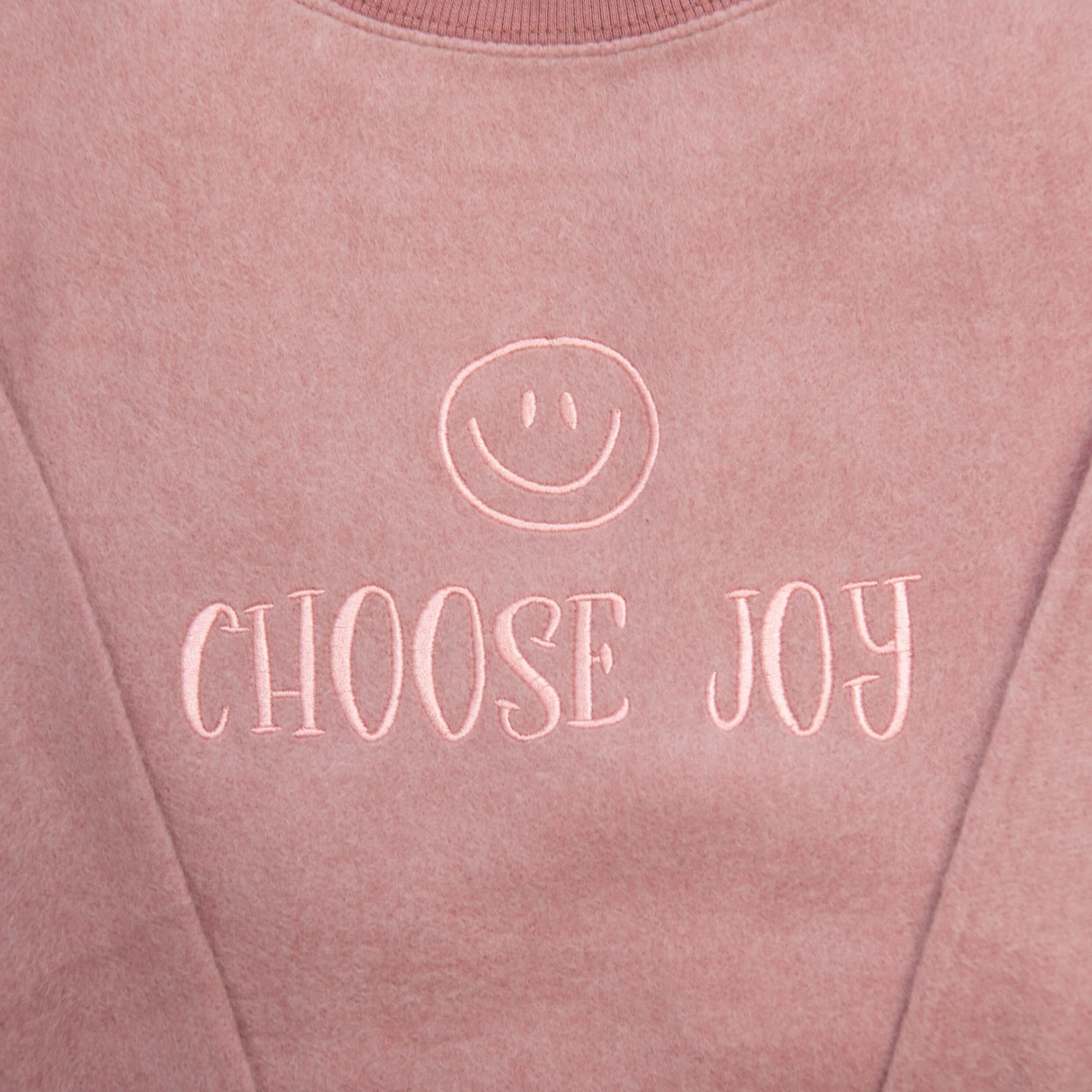 Fuzzy Embroidered Choose Joy Sweatshirt - Image 3