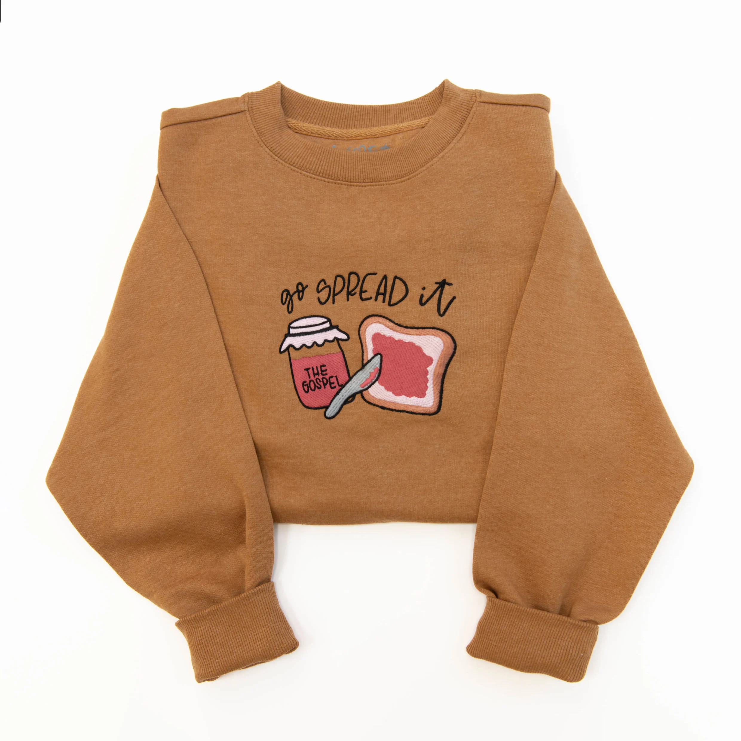 Go Spread It Embroidered Crewneck Sweatshirt - Image 2