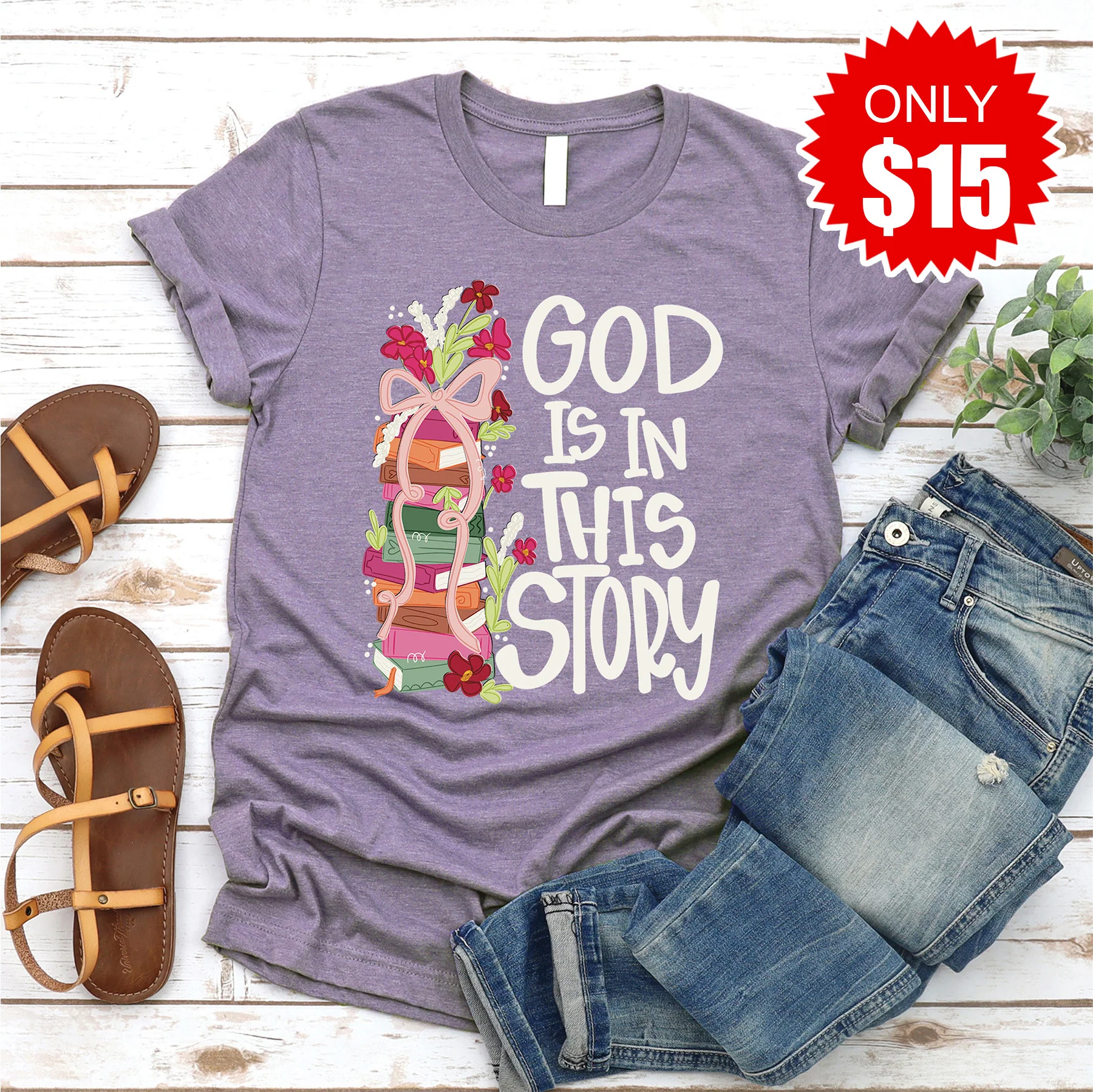 God is in this Story Tee - 15