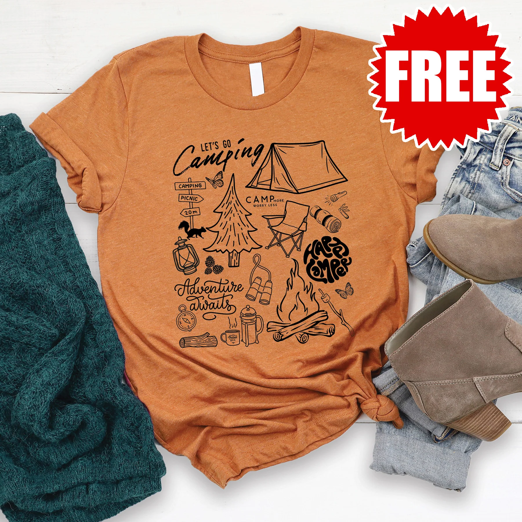 Happy Camper Tee - 0