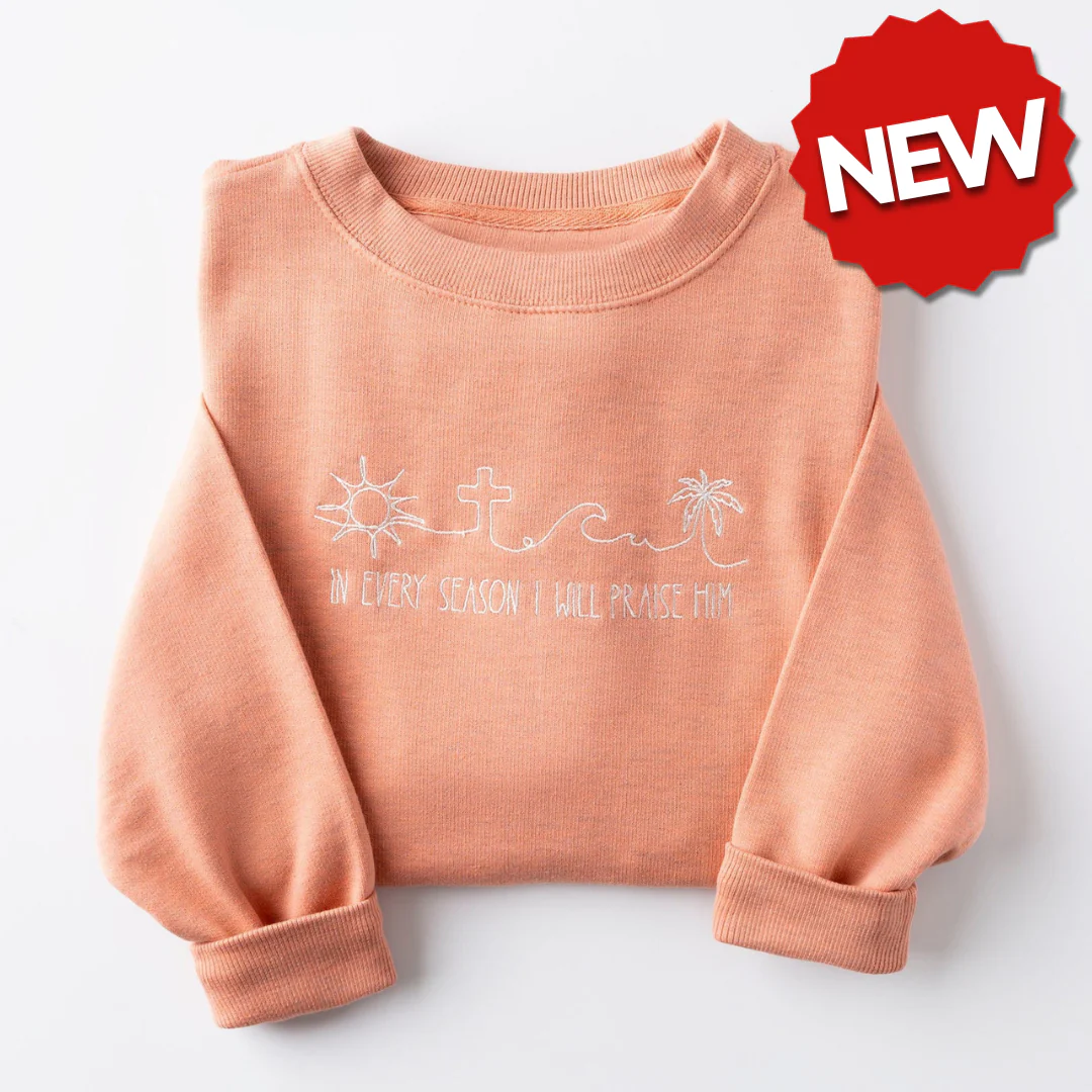 Embroidered I Will Praise Him Sweatshirt