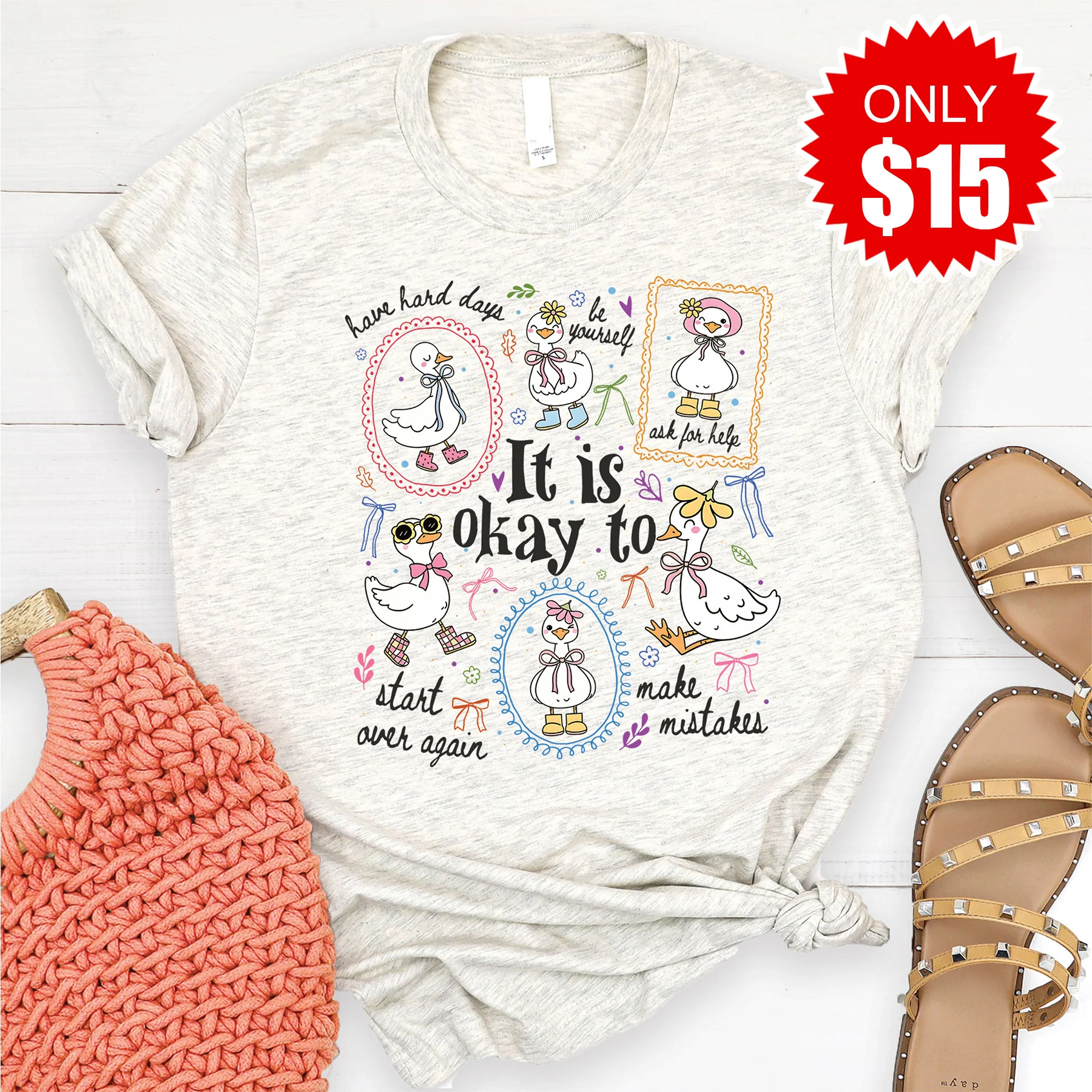 It is Okay Goose Tee - 15