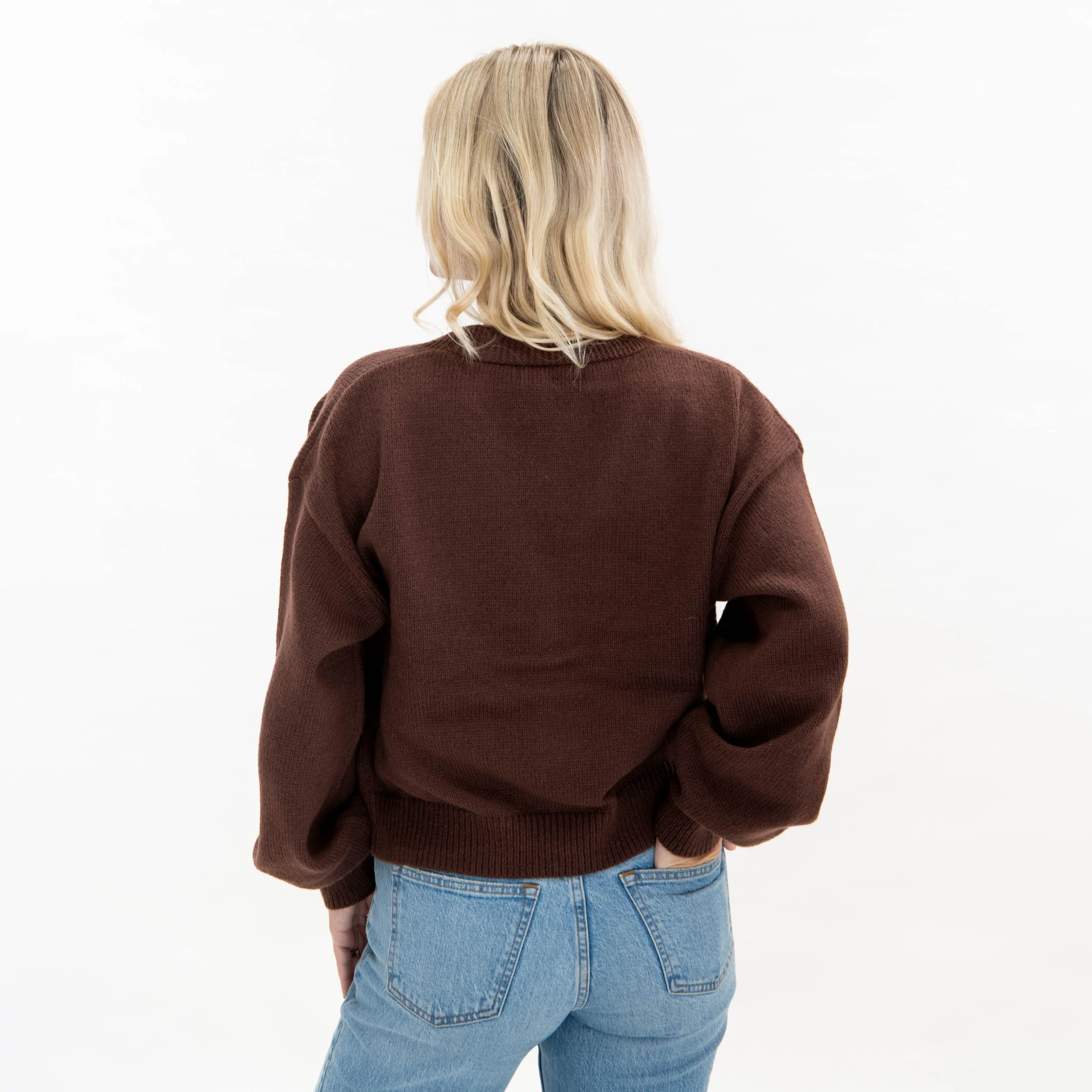 Gingerbread Joyful Merry Blessed Cardigan - Image 4