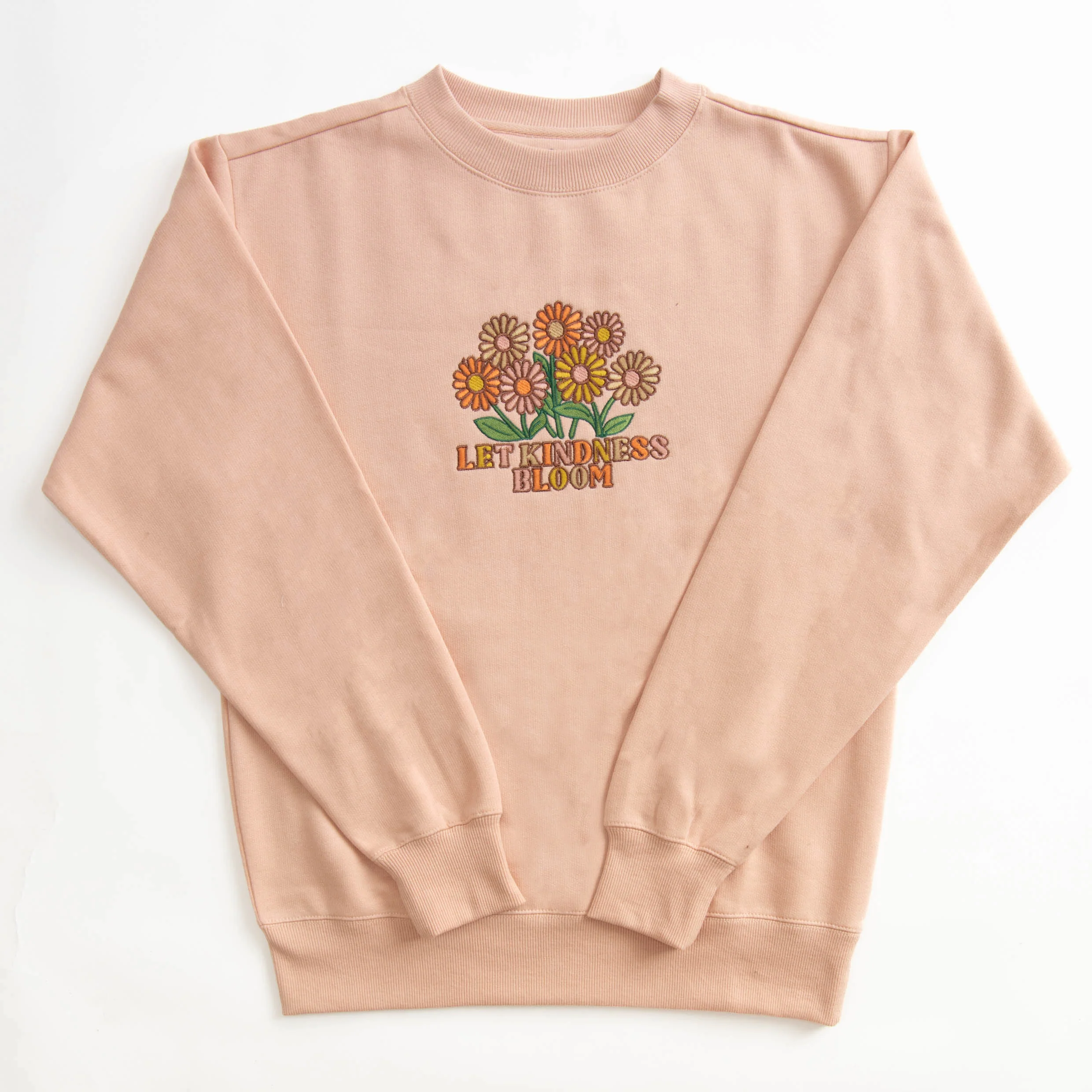 Let Kindness Bloom Embroidered Crewneck Sweatshirt - Image 2