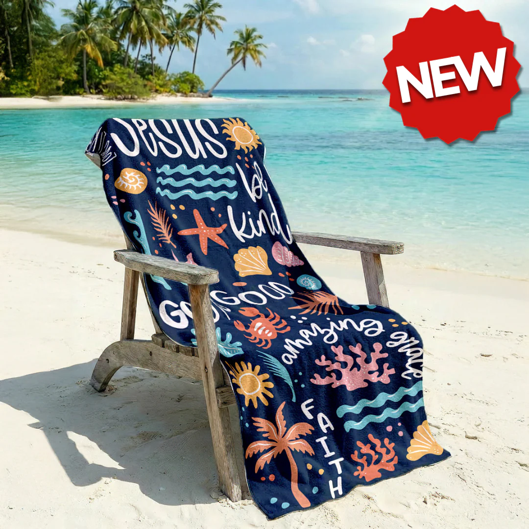 Love Like Jesus Beach Towel