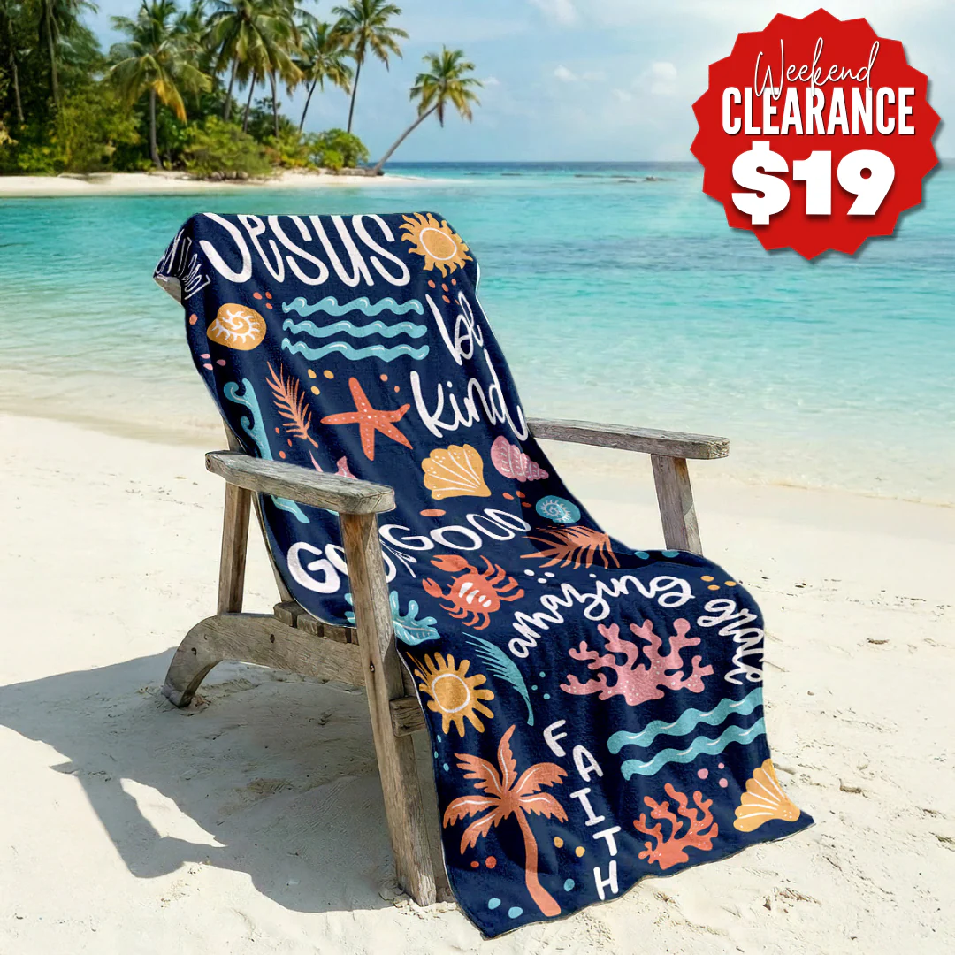 Love Like Jesus Beach Towel