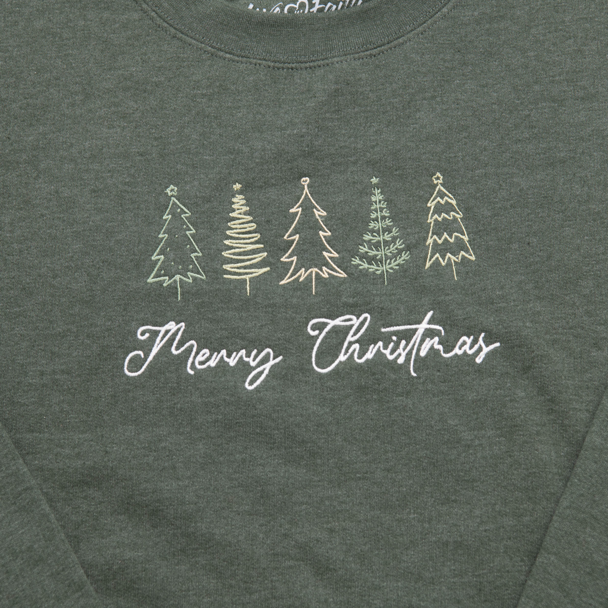 Merry Christmas Embroidered Sweatshirt - Image 2