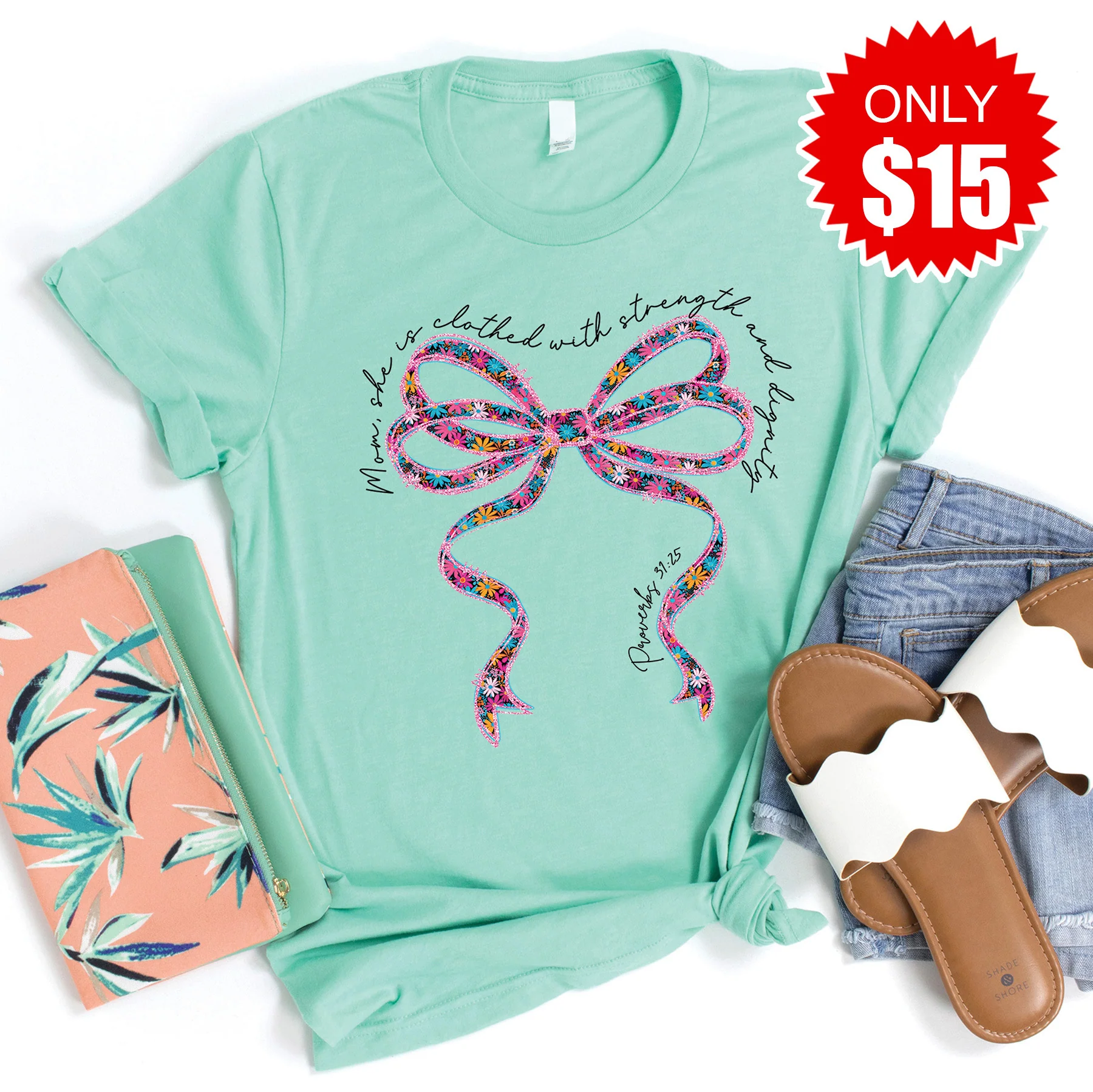 Motherhood Bow Tee - 15