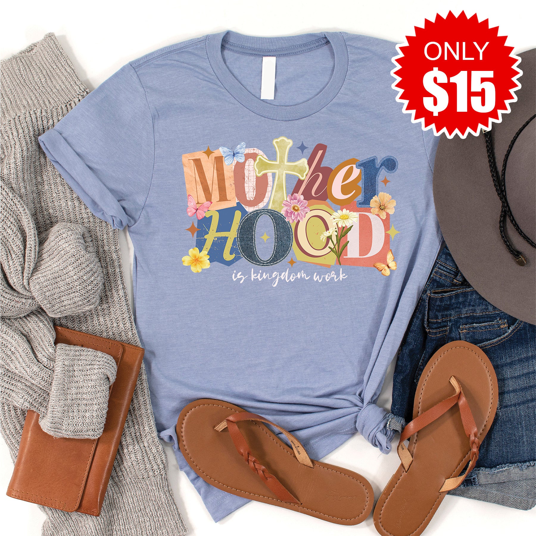 Motherhood Patchwork Tee - 15