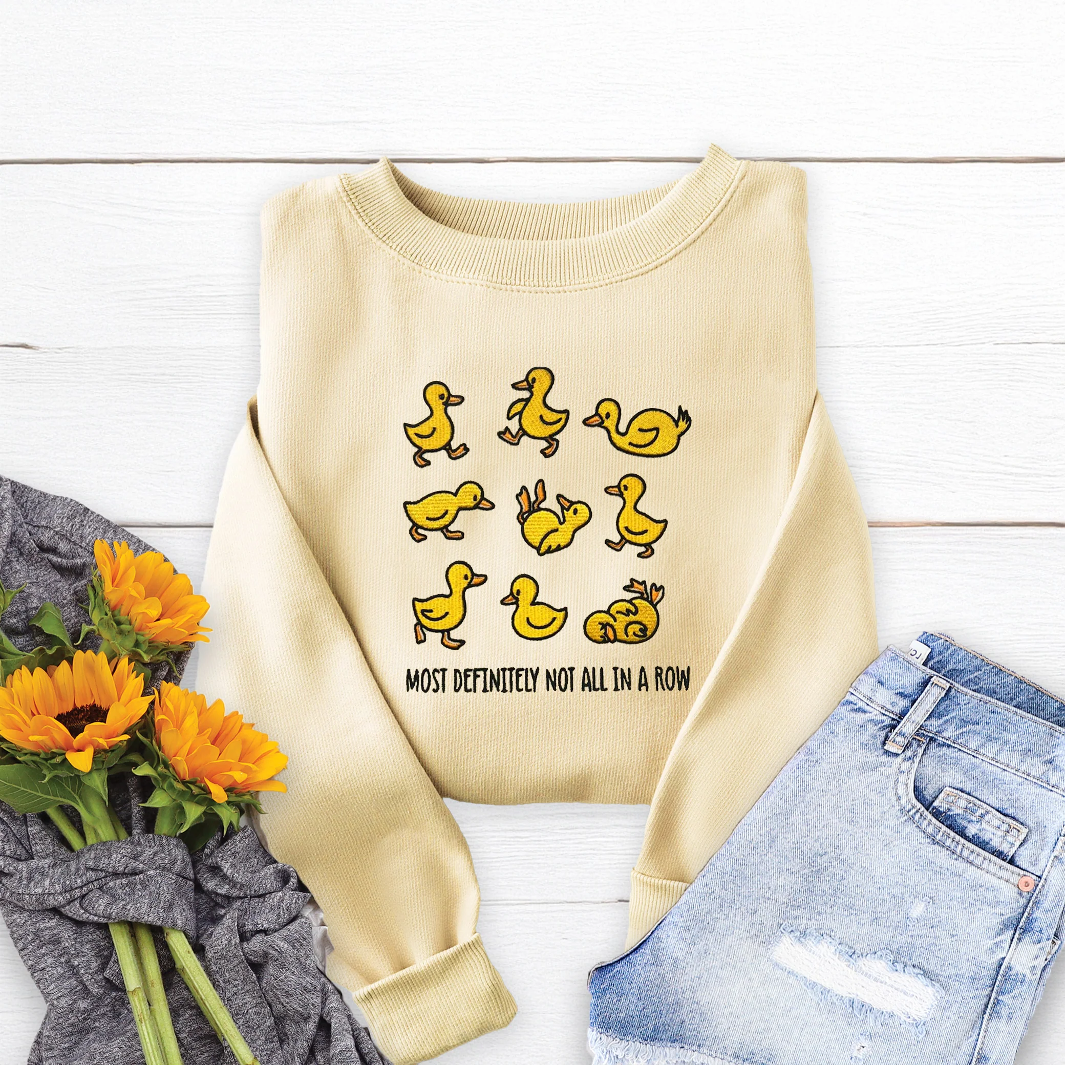 Not in a Row Embroidered Crewneck Sweatshirt - Image 2