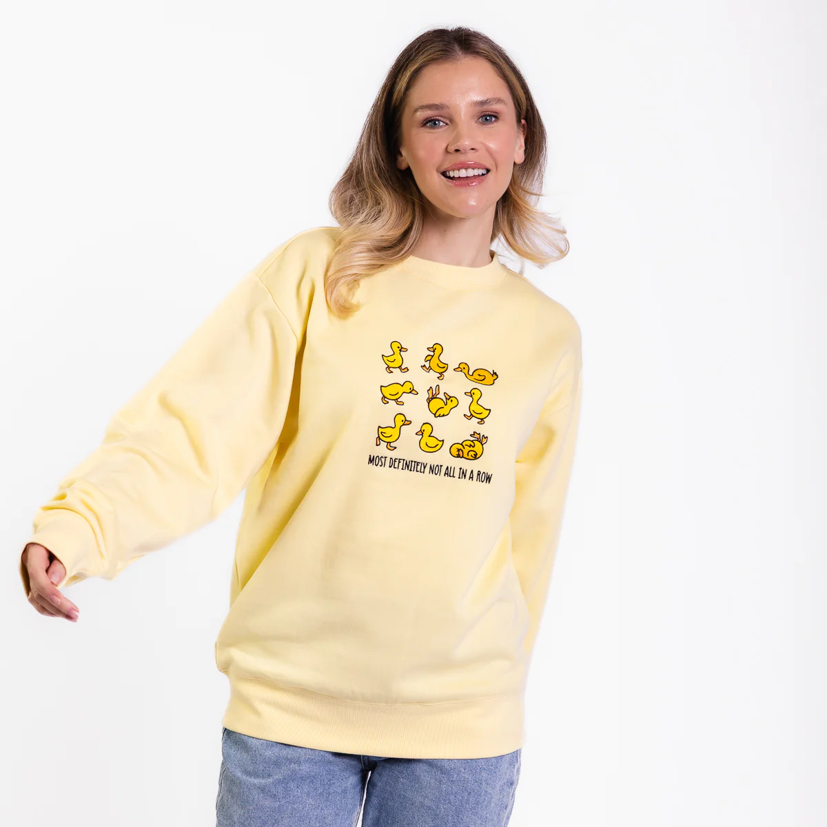 Not in a Row Embroidered Crewneck Sweatshirt - Image 3