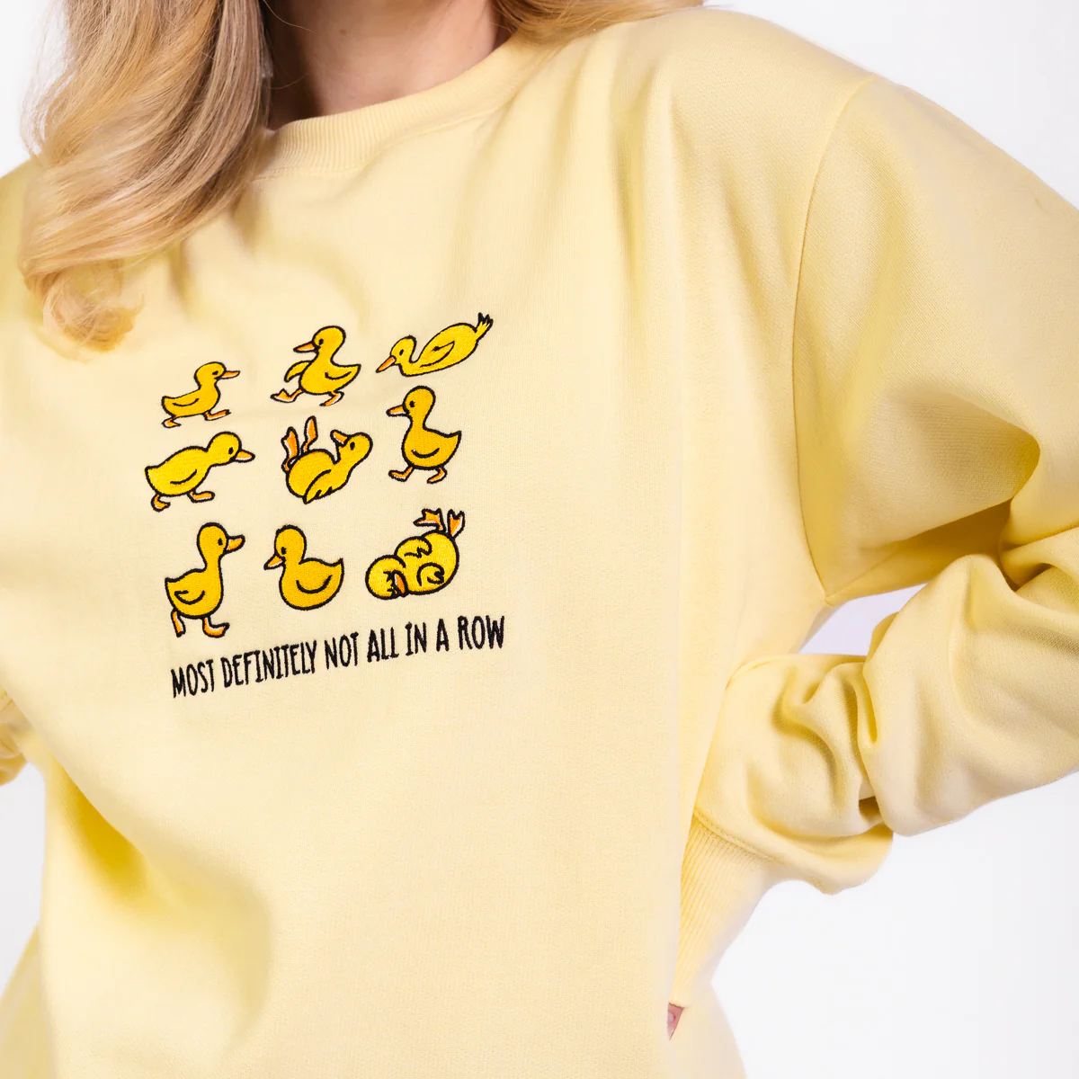 Not in a Row Embroidered Crewneck Sweatshirt - Image 4