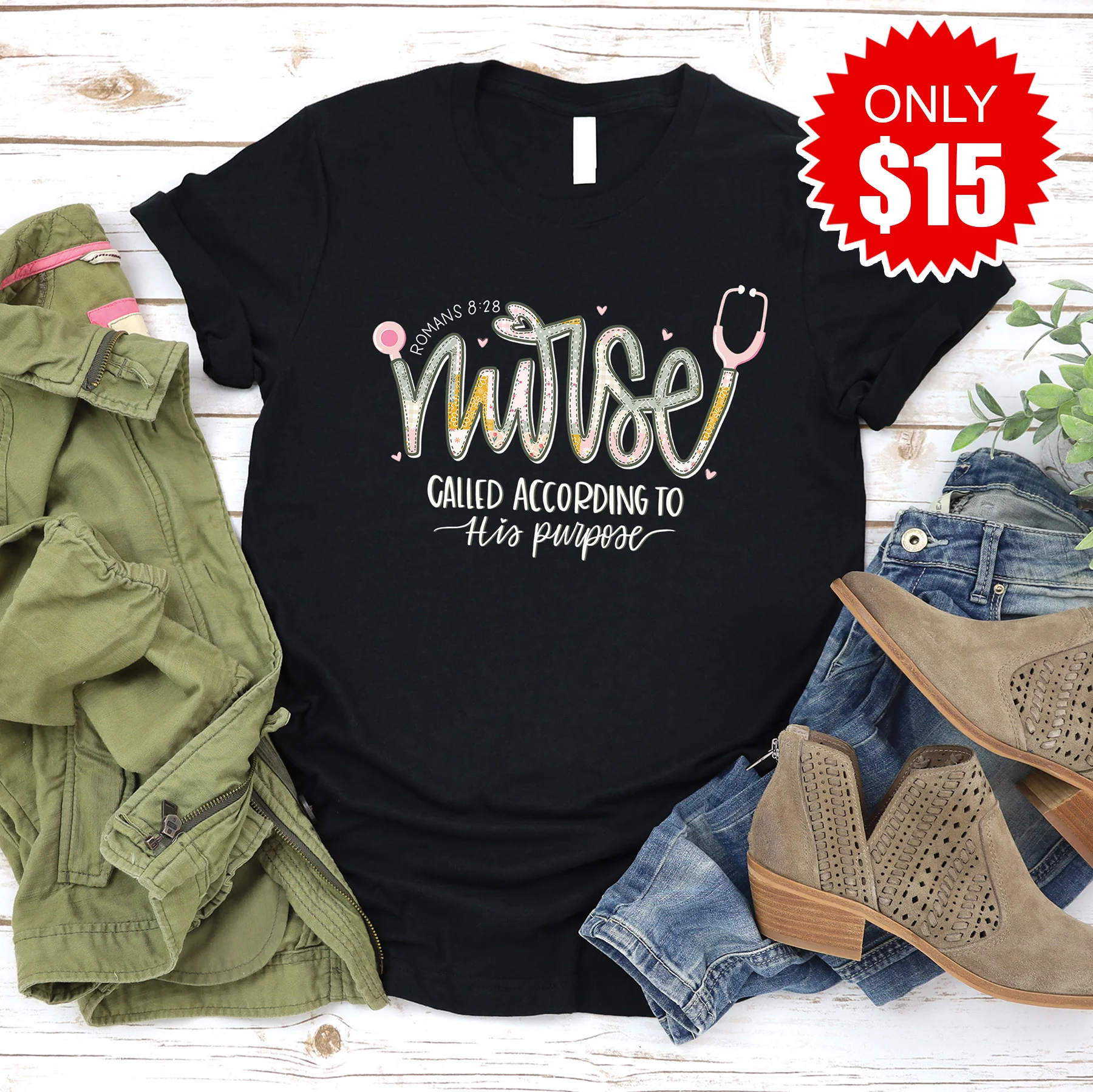 Nurse Patchwork Tee - 15