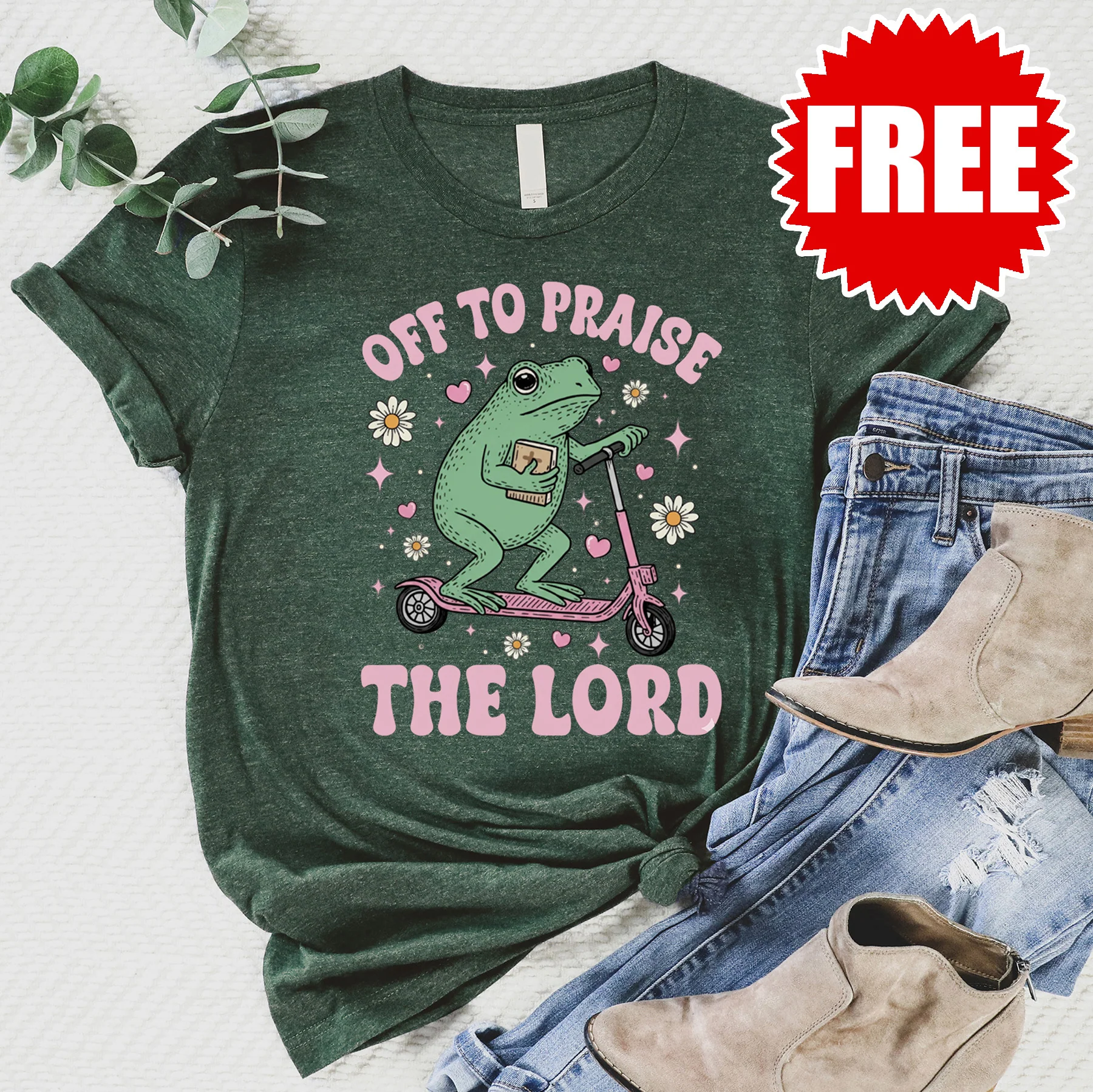 Off to Praise the Lord Tee - 0