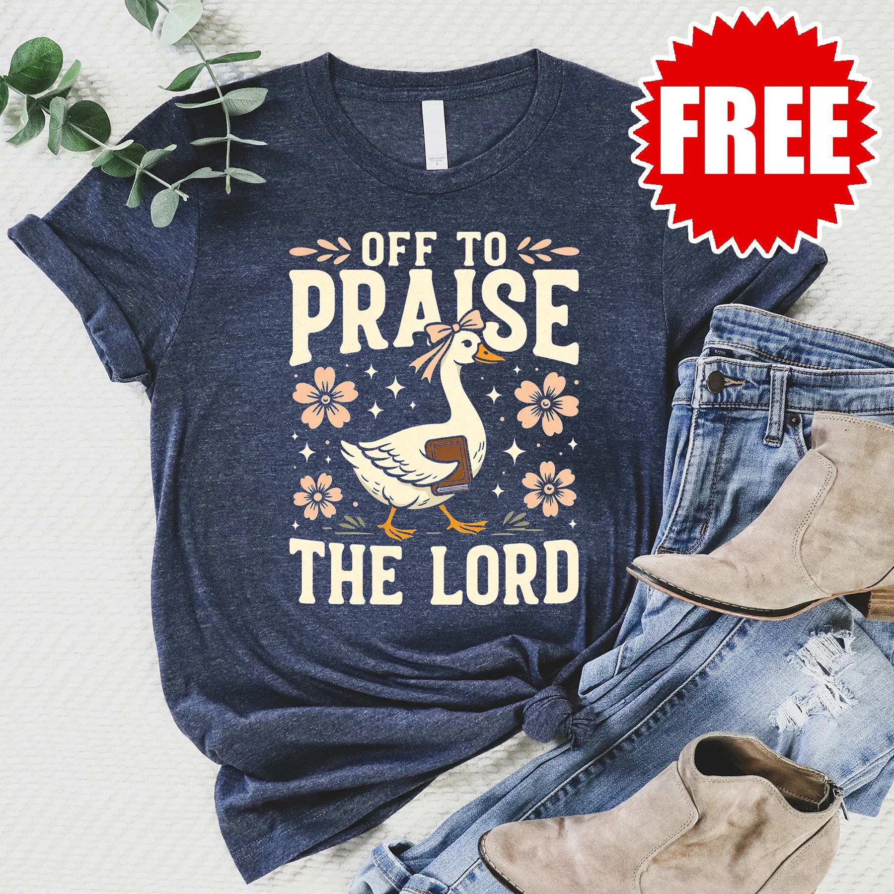 Off To Praise The Lord Tee - 0