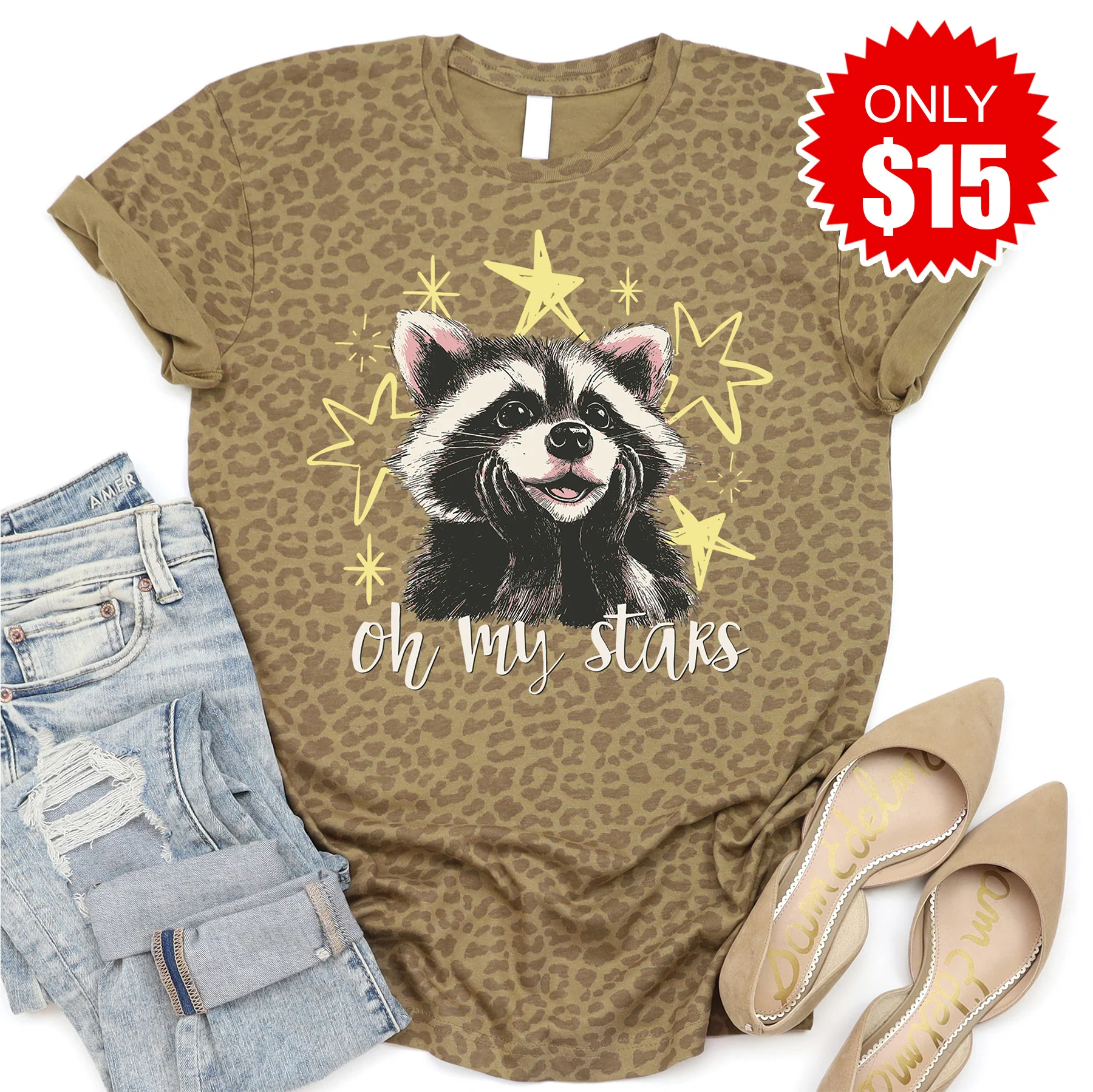 Oh My Stars Tee - Brown Leopard - 15