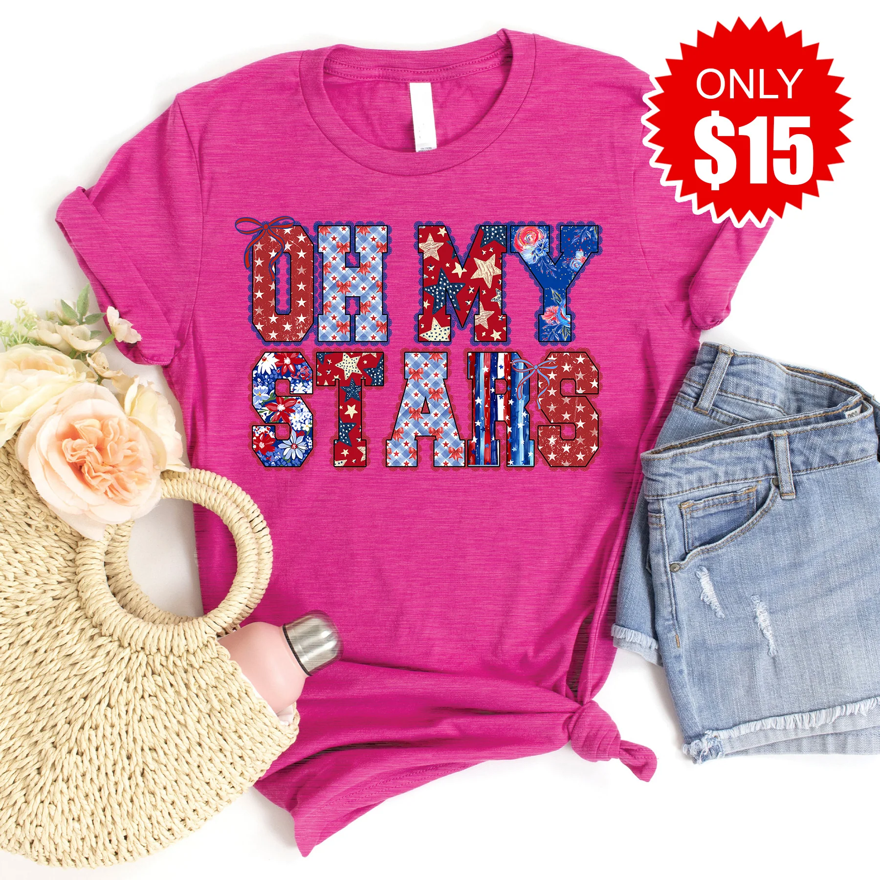 Oh my Stars Tee - Heather Berry - 15