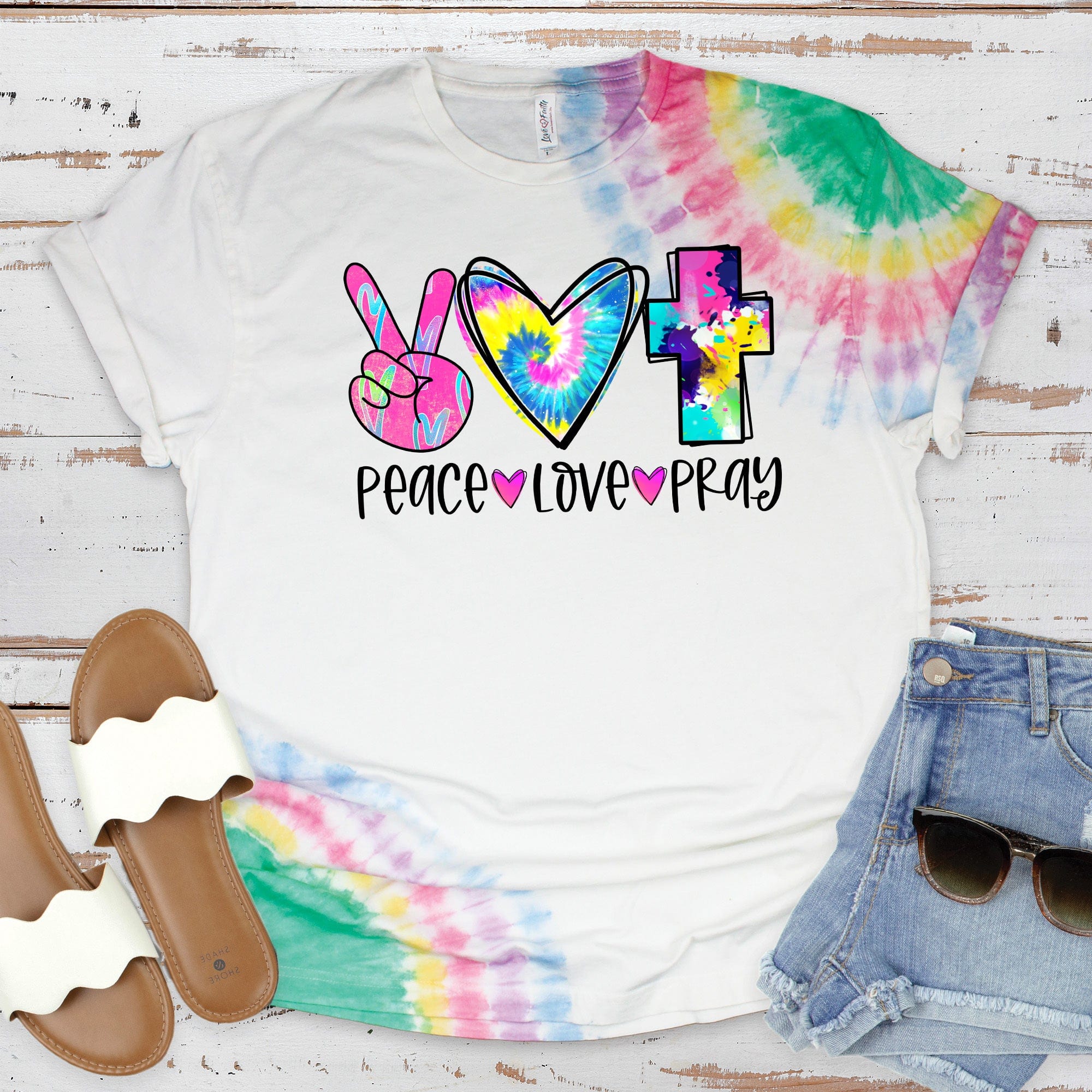 Peace Love Pray Tee - Image 2