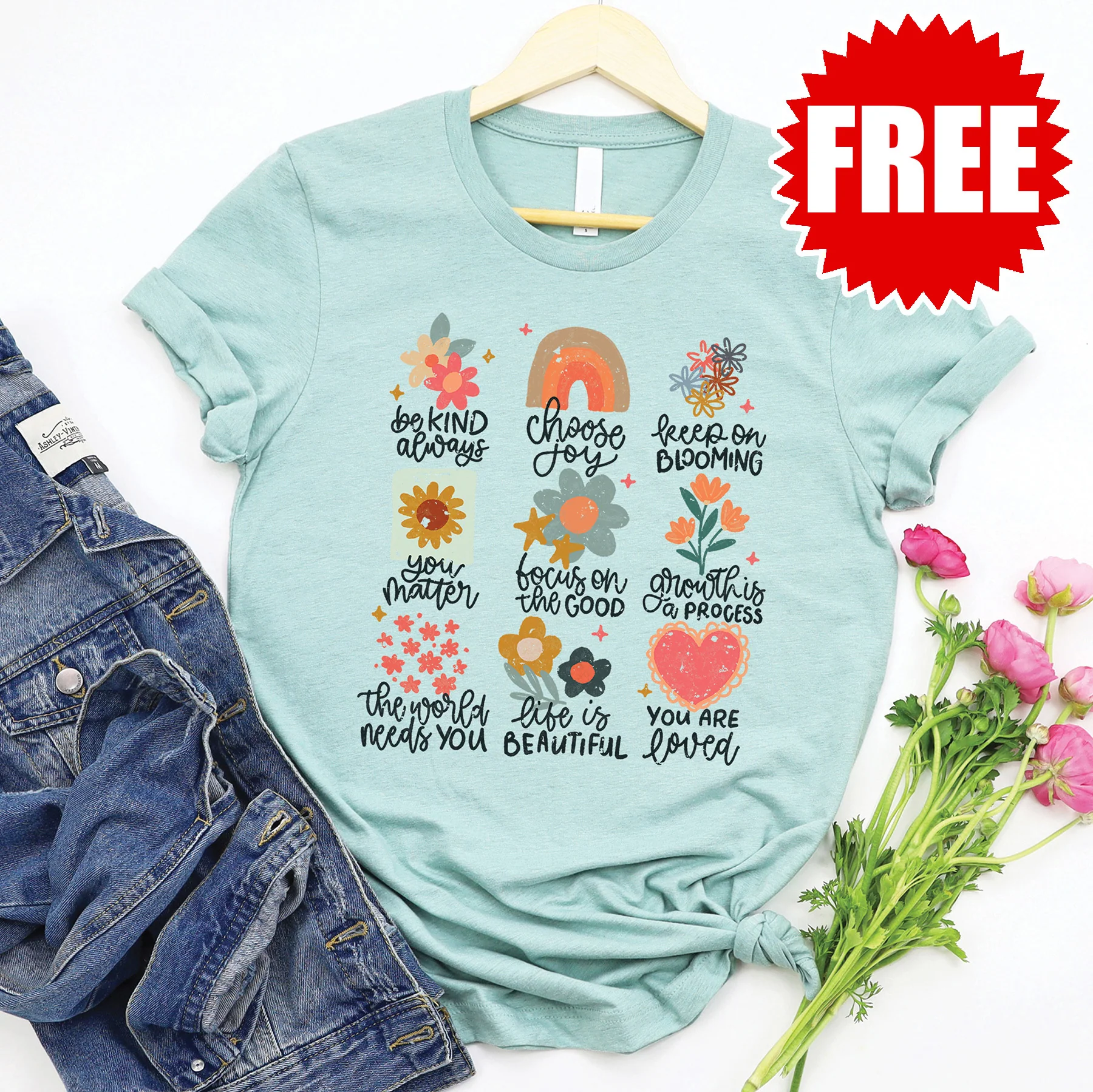 Positivity Doodle Tee - 0