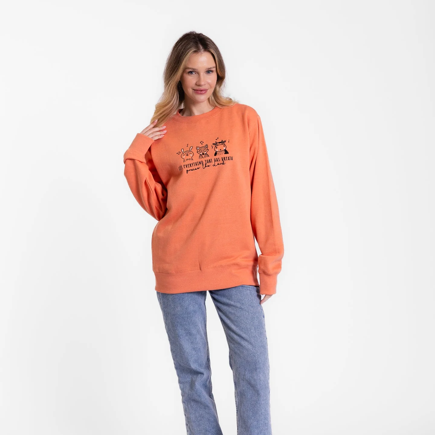 Praise the Lord Embroidered Crewneck Sweatshirt - Image 3