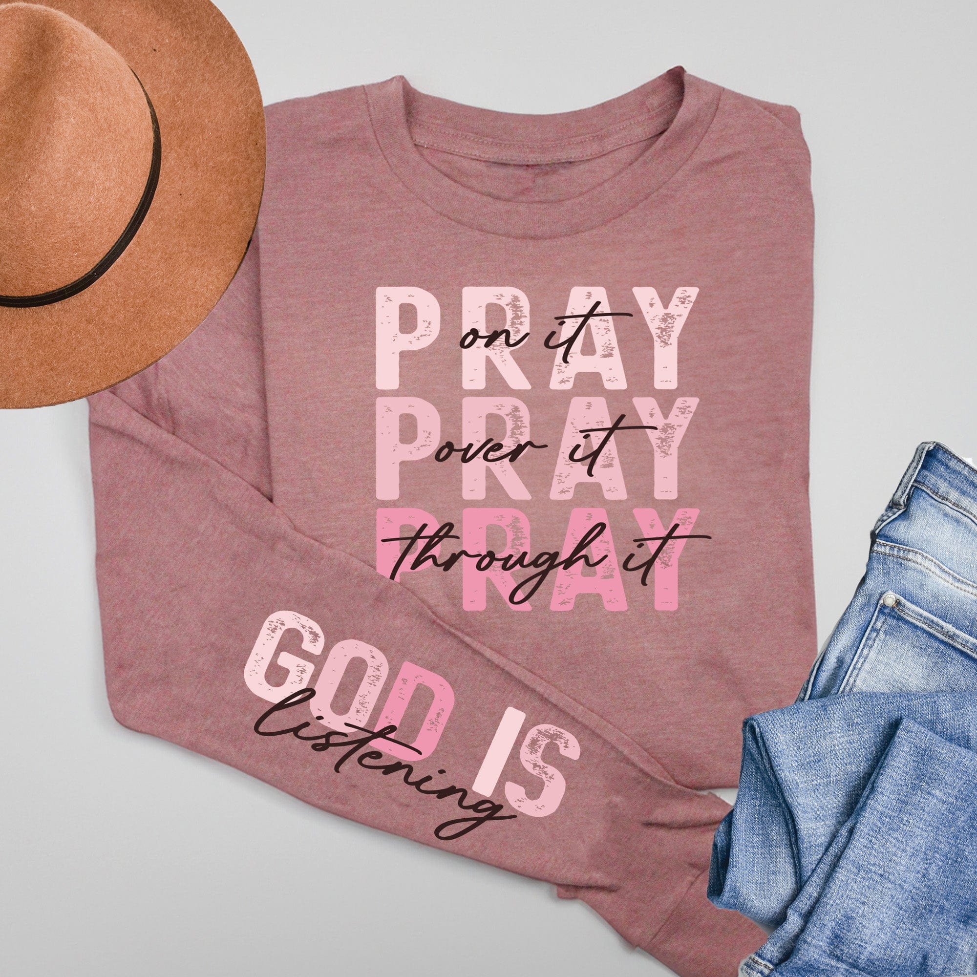 Pray On It Long Sleeve & 17 Month Planner Bundle - Image 3