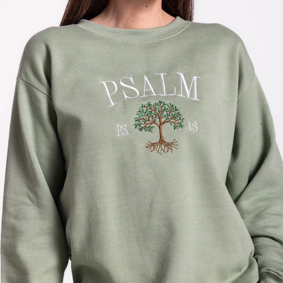 Psalm 1:3 Embroidered Crewneck Sweatshirt - Image 3