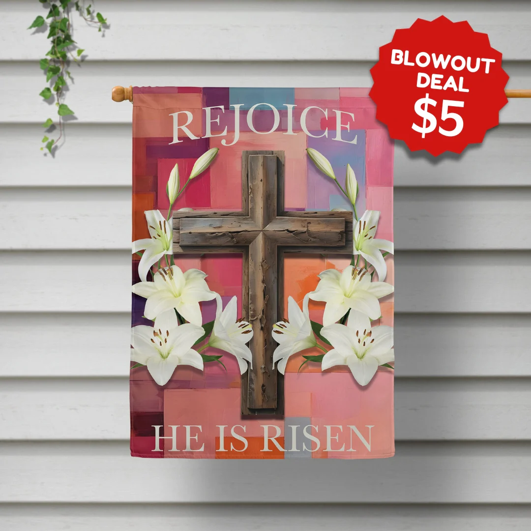 Rejoice Printed House Flag